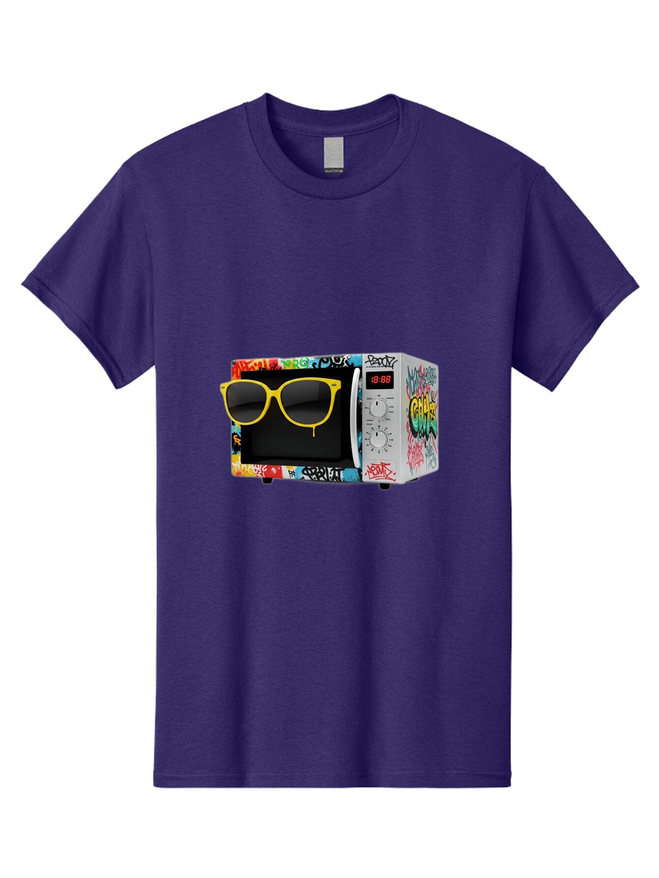 Graffiti-Microwave Men'S Graphic Tee, 100% Cotton, Comfortable Casual Summer Wear, Machine Washable, Vintage Camera, Old Camera, Antique Camera, Black Camera, Classic Photography, Photography Equipment, Nostalgic Device, Film Camera, Baq914 12