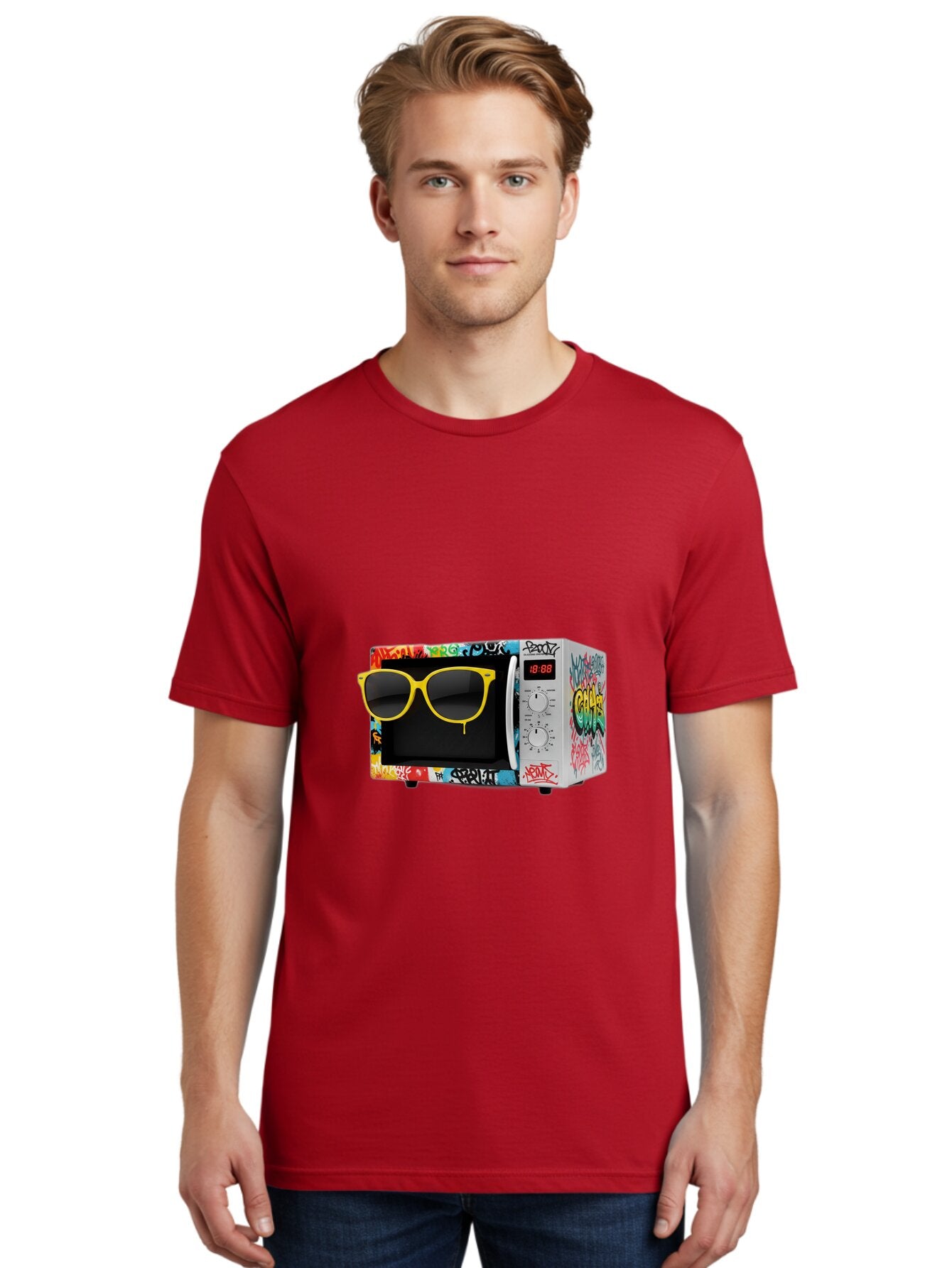 Graffiti-Microwave Men'S Graphic Tee, 100% Cotton, Comfortable Casual Summer Wear, Machine Washable, Vintage Camera, Old Camera, Antique Camera, Black Camera, Classic Photography, Photography Equipment, Nostalgic Device, Film Camera, Baq914 29