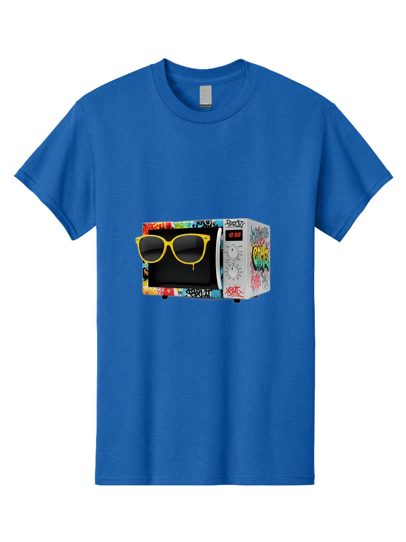 Graffiti-Microwave Men'S Graphic Tee, 100% Cotton, Comfortable Casual Summer Wear, Machine Washable, Vintage Camera, Old Camera, Antique Camera, Black Camera, Classic Photography, Photography Equipment, Nostalgic Device, Film Camera, Baq914 3