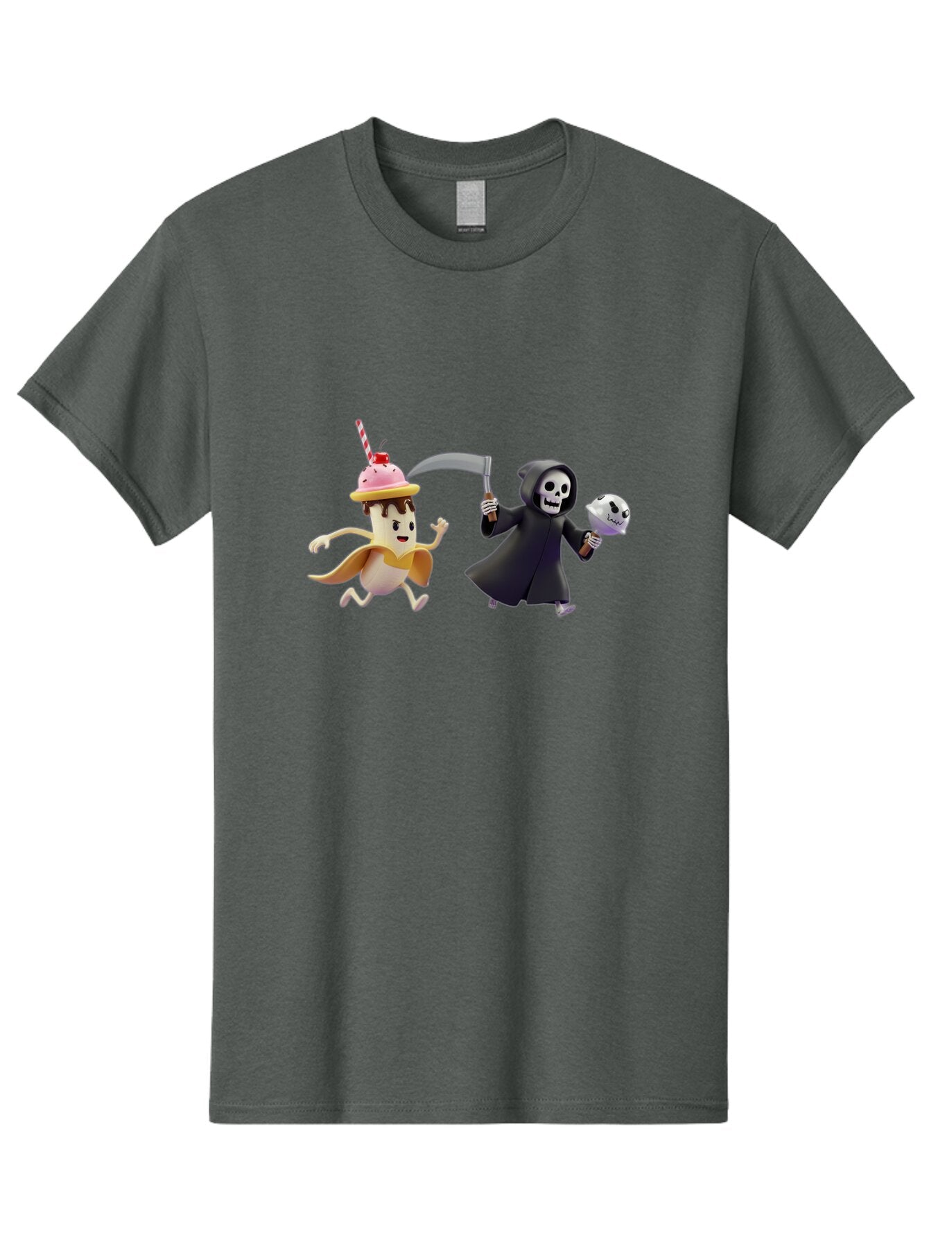 Grim-Reaper-Ice-Cream Men'S Graphic Tee, 100% Cotton, Comfortable Casual Summer Wear, Machine Washable, Vintage Camera, Old Camera, Antique Camera, Black Camera, Classic Photography, Photography Equipment, Nostalgic Device, Film Camera, Baq918 10