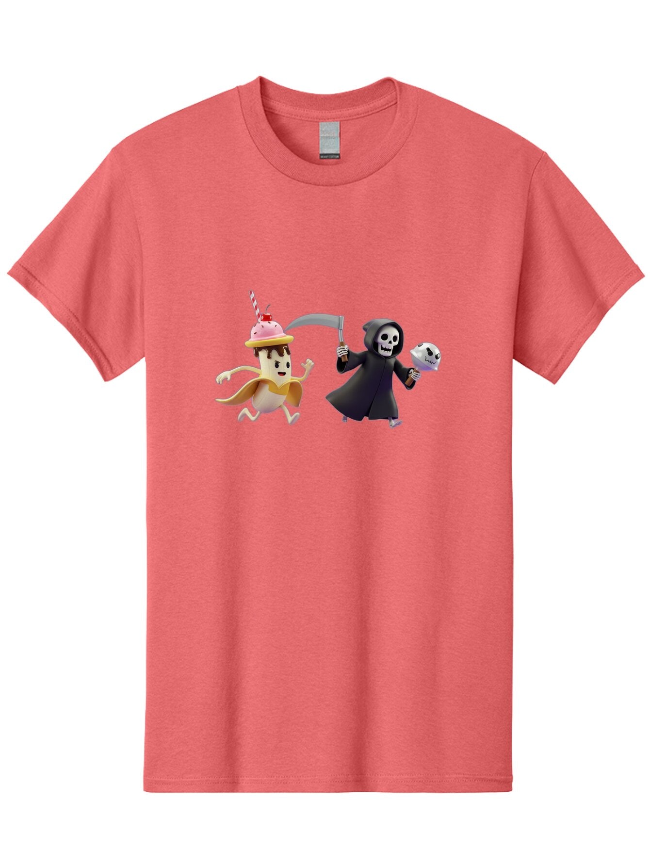 Grim-Reaper-Ice-Cream Men'S Graphic Tee, 100% Cotton, Comfortable Casual Summer Wear, Machine Washable, Vintage Camera, Old Camera, Antique Camera, Black Camera, Classic Photography, Photography Equipment, Nostalgic Device, Film Camera, Baq918 5
