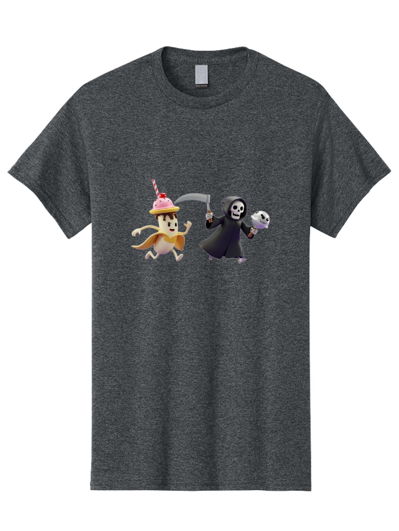 Grim-Reaper-Ice-Cream Men'S Graphic Tee, 100% Cotton, Comfortable Casual Summer Wear, Machine Washable, Vintage Camera, Old Camera, Antique Camera, Black Camera, Classic Photography, Photography Equipment, Nostalgic Device, Film Camera, Baq918 7
