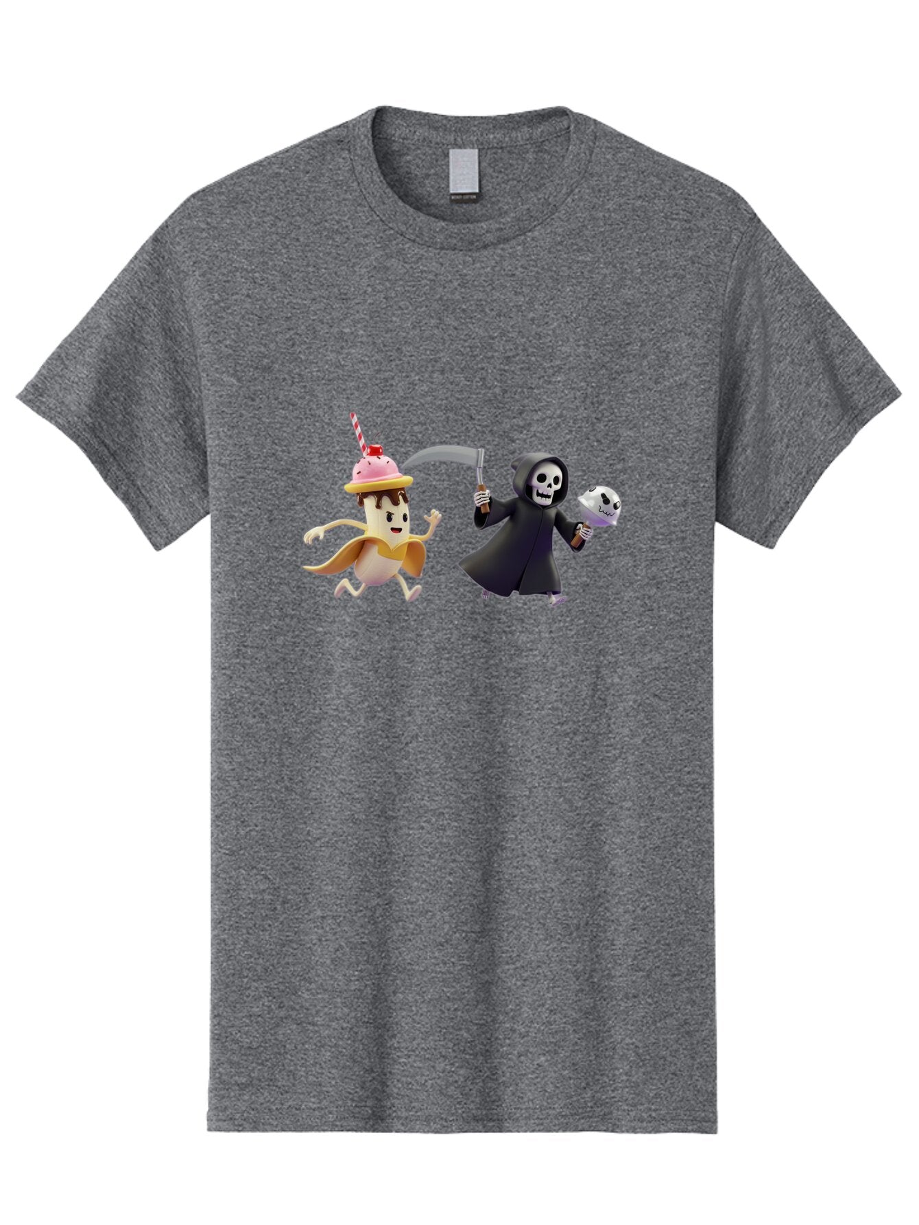 Grim-Reaper-Ice-Cream Men'S Graphic Tee, 100% Cotton, Comfortable Casual Summer Wear, Machine Washable, Vintage Camera, Old Camera, Antique Camera, Black Camera, Classic Photography, Photography Equipment, Nostalgic Device, Film Camera, Baq918 8