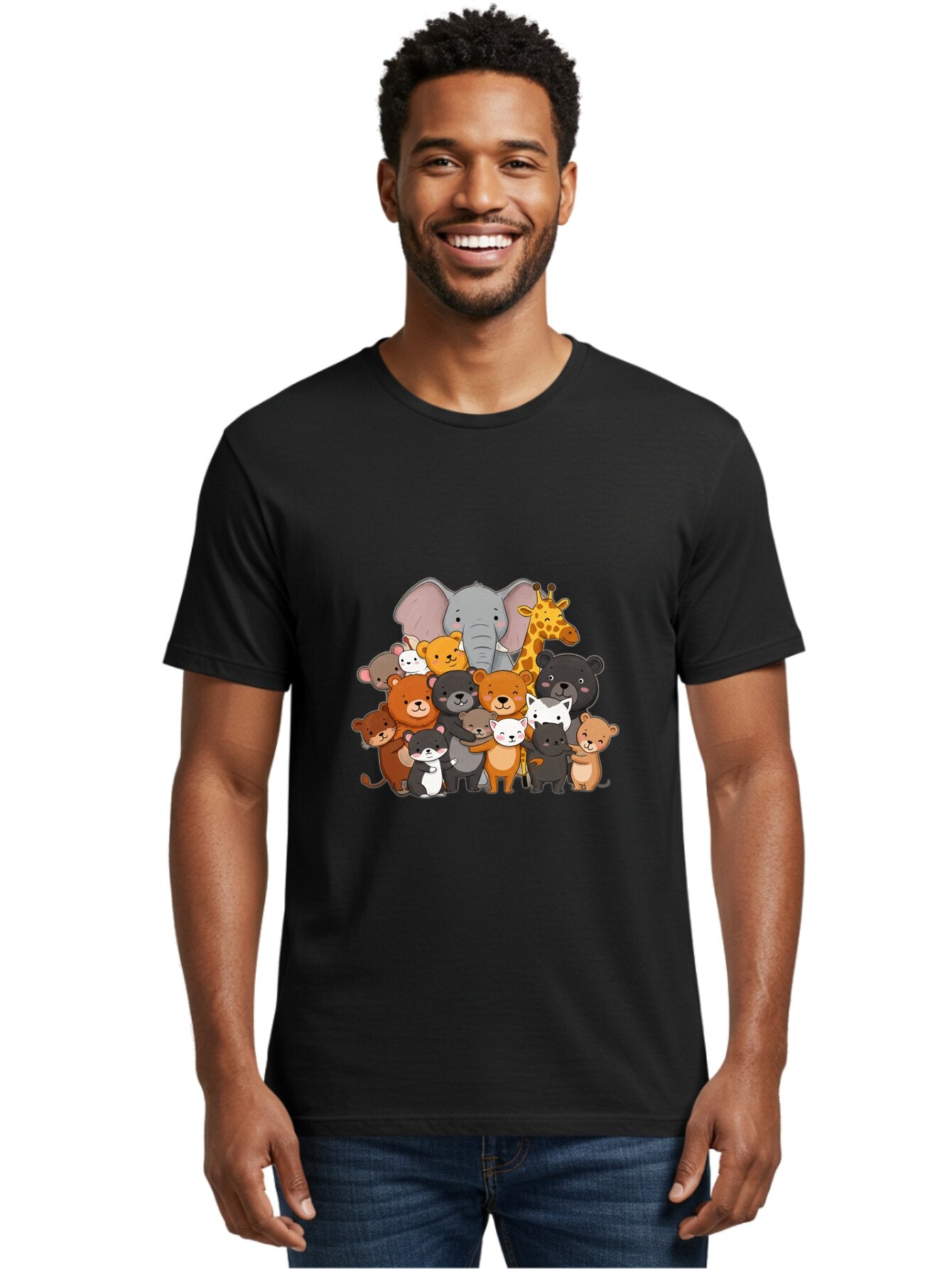 Group-Of-Animals Men'S Graphic Tee, 100% Cotton, Comfortable Casual Summer Wear, Machine Washable, Vintage Camera, Old Camera, Antique Camera, Black Camera, Classic Photography, Photography Equipment, Nostalgic Device, Film Camera, Camera Art Baq919 20
