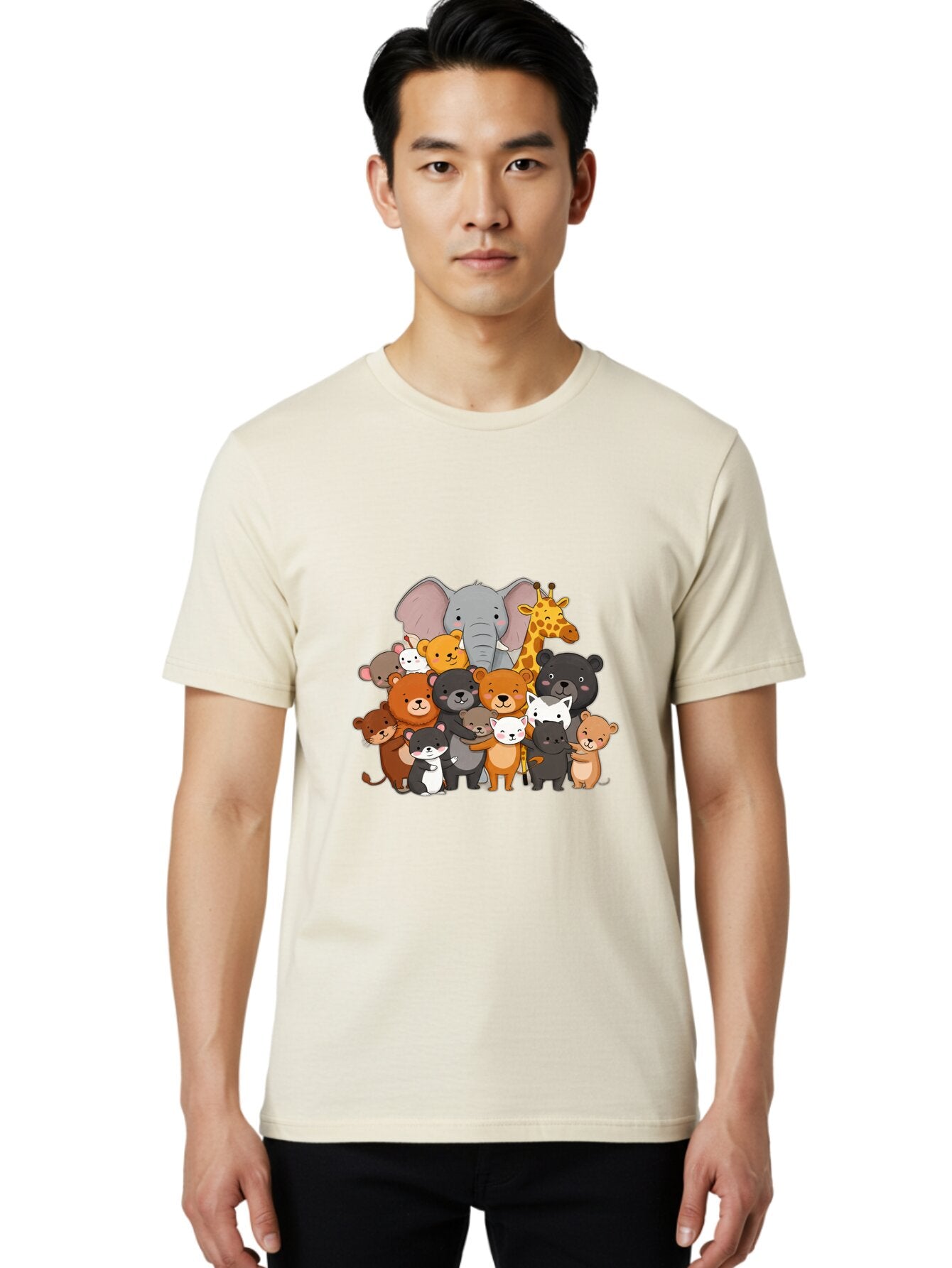 Group-Of-Animals Men'S Graphic Tee, 100% Cotton, Comfortable Casual Summer Wear, Machine Washable, Vintage Camera, Old Camera, Antique Camera, Black Camera, Classic Photography, Photography Equipment, Nostalgic Device, Film Camera, Camera Art Baq919 27