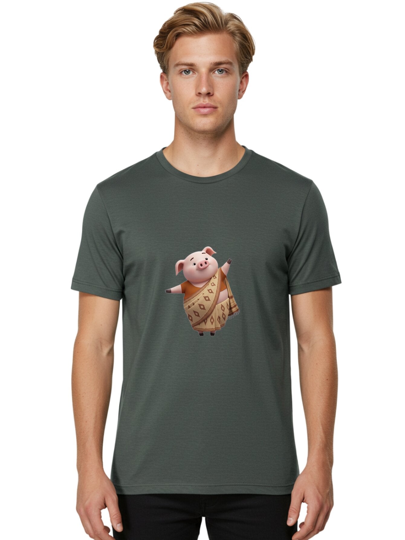 Guntur-The-Pig Men'S Graphic Tee, 100% Cotton, Comfortable Casual Summer Wear, Machine Washable, Vintage Camera, Old Camera, Antique Camera, Black Camera, Classic Photography, Photography Equipment, Nostalgic Device, Film Camera, Camera Art Baq920 17