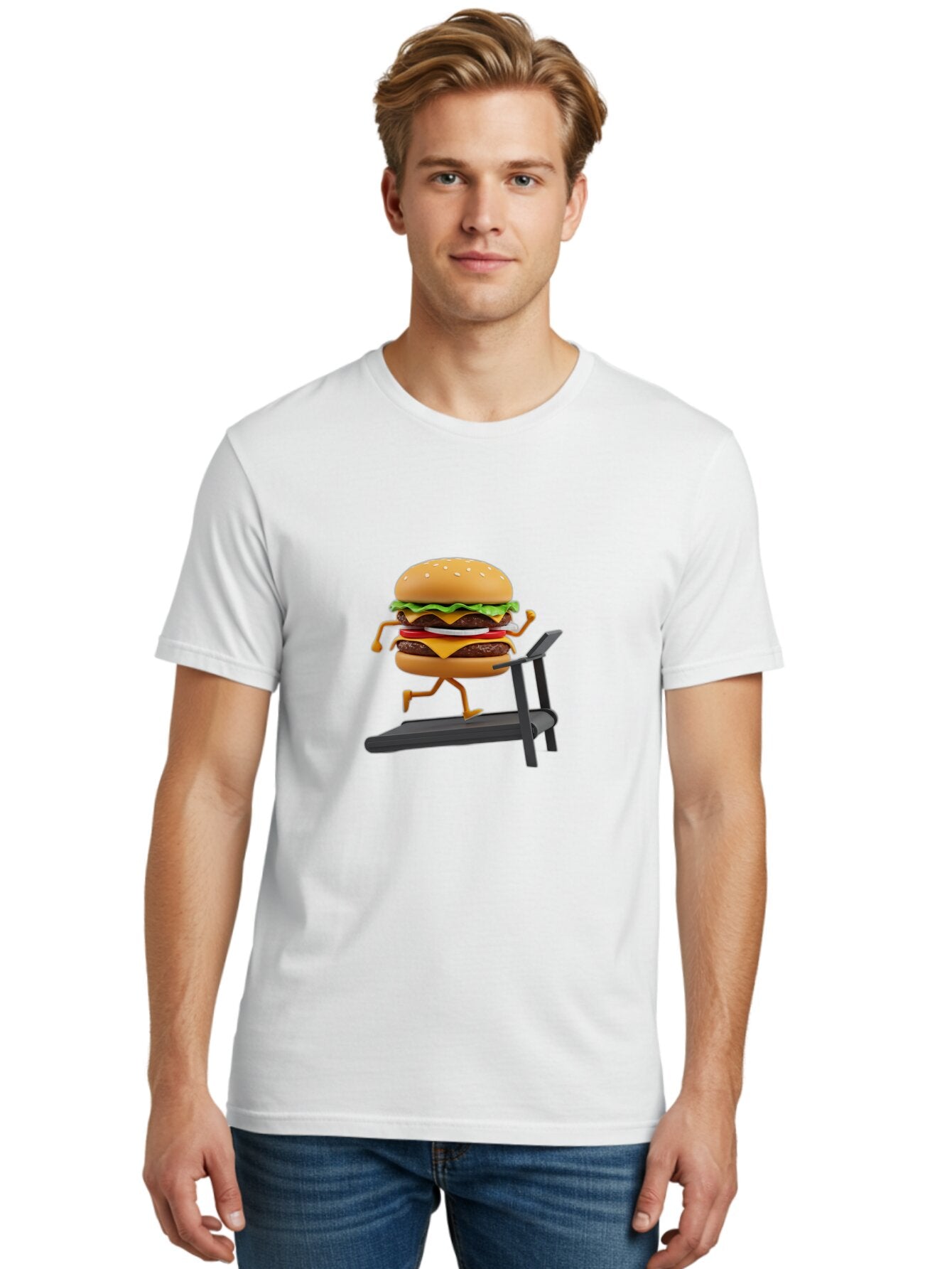 Hamburger-Treadmill Men'S Graphic Tee, 100% Cotton, Comfortable Casual Summer Wear, Machine Washable, Vintage Camera, Old Camera, Antique Camera, Black Camera, Classic Photography, Photography Equipment, Nostalgic Device, Film Camera, Baq922 18