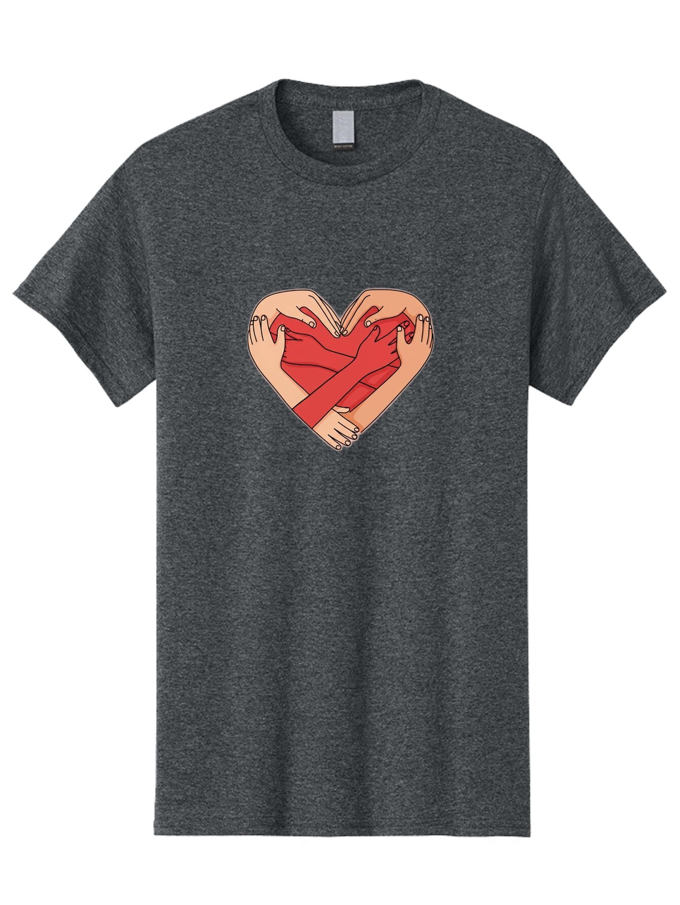 Hands-Holding-Heart Men'S Graphic Tee, 100% Cotton, Comfortable Casual Summer Wear, Machine Washable, Vintage Camera, Old Camera, Antique Camera, Black Camera, Classic Photography, Photography Equipment, Nostalgic Device, Film Camera, Baq924 5
