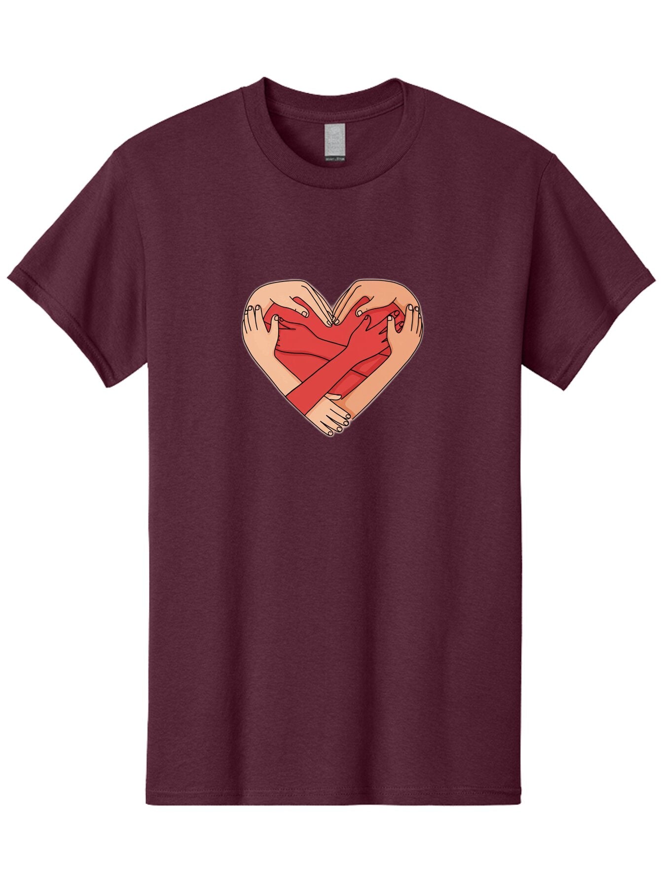 Hands-Holding-Heart Men'S Graphic Tee, 100% Cotton, Comfortable Casual Summer Wear, Machine Washable, Vintage Camera, Old Camera, Antique Camera, Black Camera, Classic Photography, Photography Equipment, Nostalgic Device, Film Camera, Baq924 2