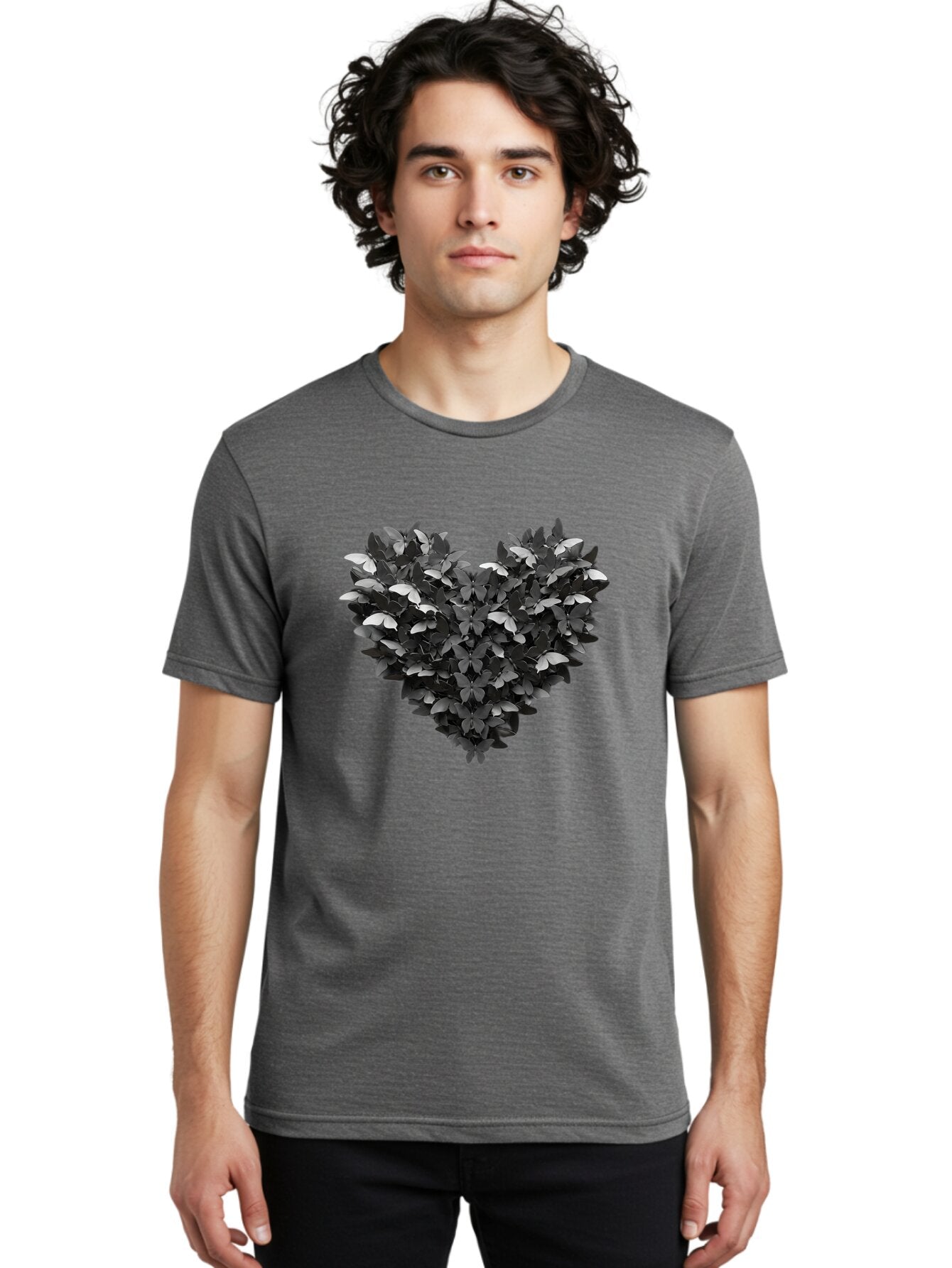 Heart-Shaped-Leaves Men'S Graphic Tee, 100% Cotton, Comfortable Casual Summer Wear, Machine Washable, Vintage Camera, Old Camera, Antique Camera, Black Camera, Classic Photography, Photography Equipment, Nostalgic Device, Film Camera, Baq925 22