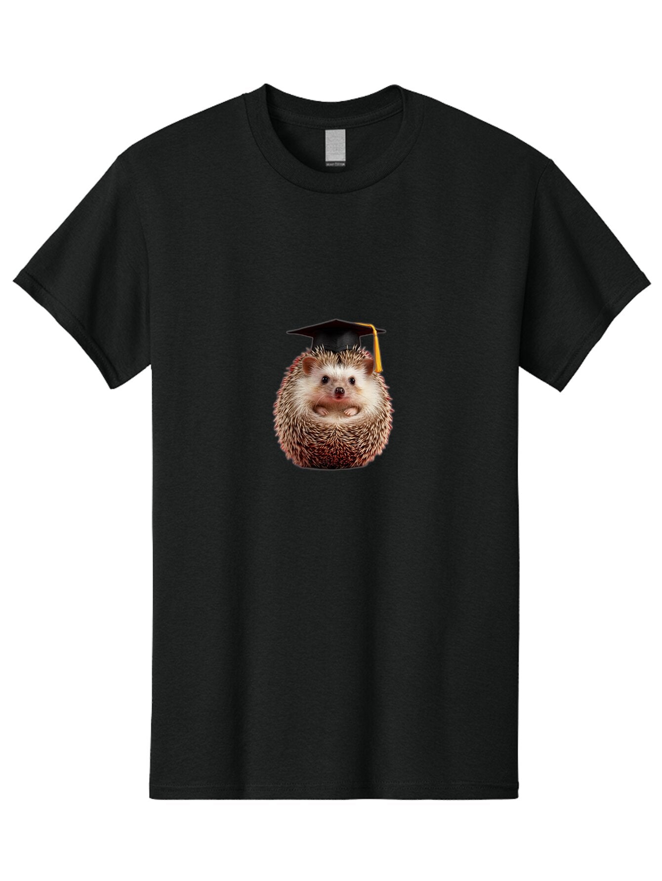 Hedgehog-Graduate Men'S Graphic Tee, 100% Cotton, Comfortable Casual Summer Wear, Machine Washable, Vintage Camera, Old Camera, Antique Camera, Black Camera, Classic Photography, Photography Equipment, Nostalgic Device, Film Camera, Camera Art Baq929 9