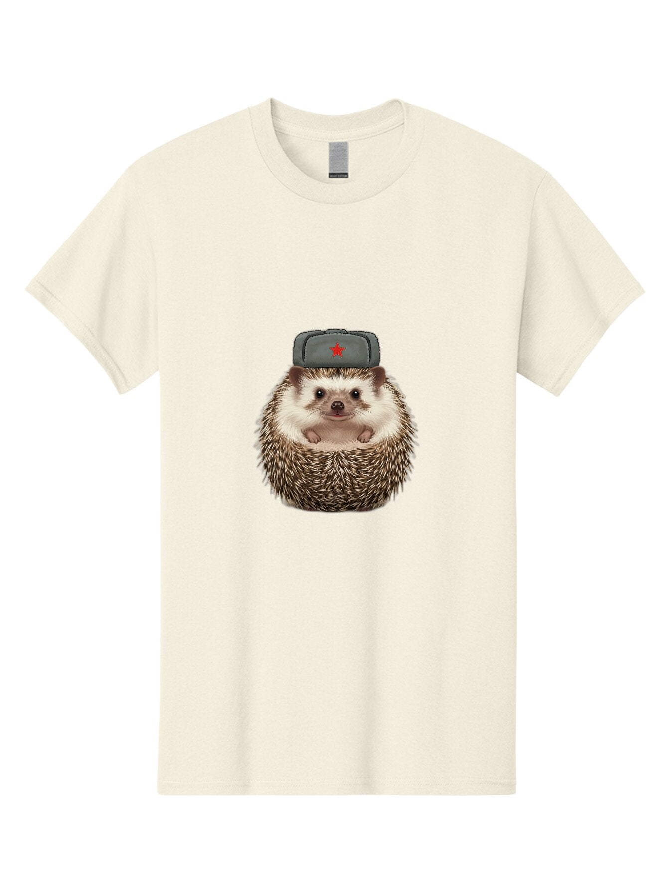 Hedgehog-In-Military-Cap-With-Red-Star Men'S Graphic Tee, 100% Cotton, Comfortable Casual Summer Wear, Machine Washable, Vintage Camera, Old Camera, Antique Camera, Black Camera, Classic Photography, Photography Equipment, Nostalgic Device, Baq931 6