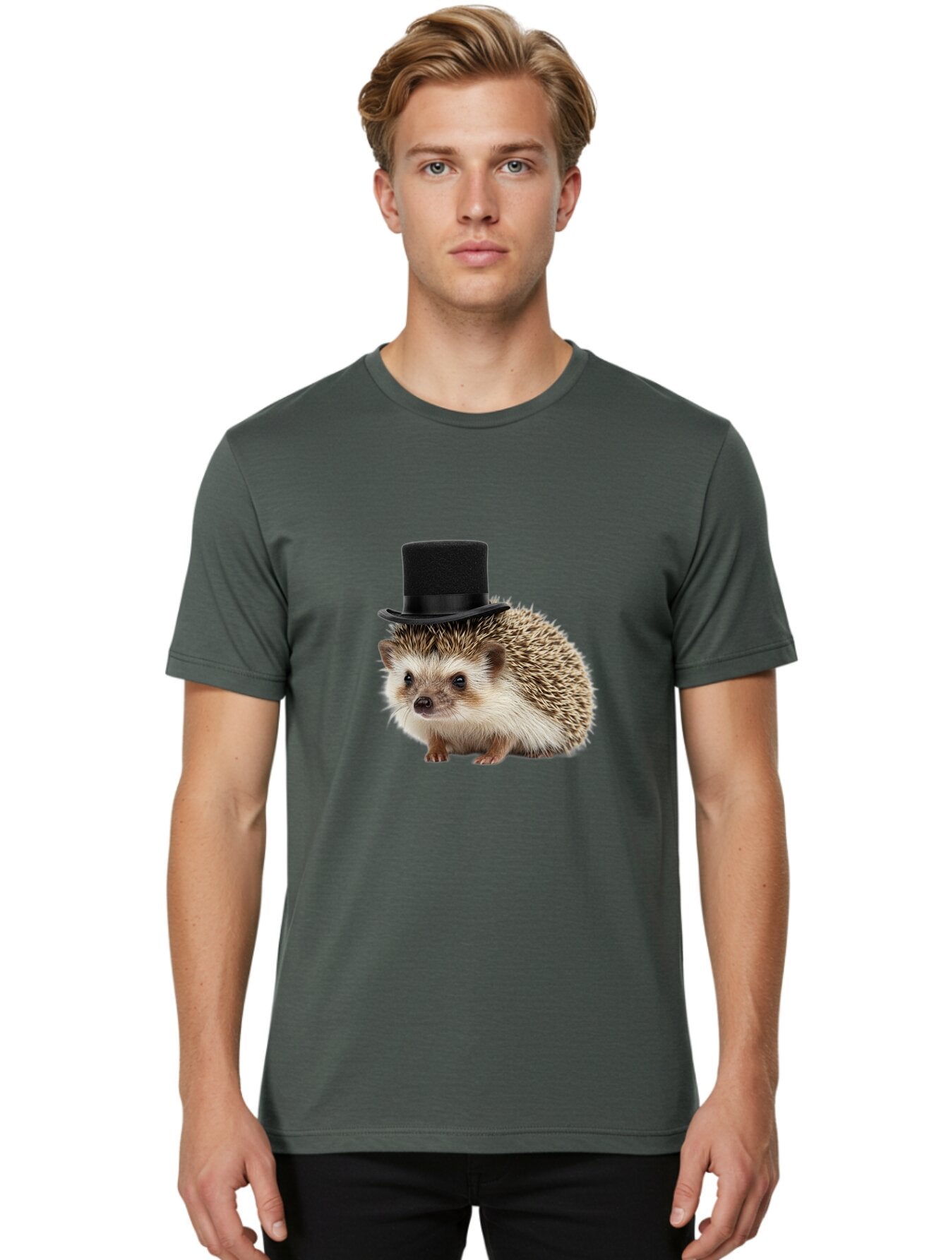 Hedgehog-In-Top-Hat Men'S Graphic Tee, 100% Cotton, Comfortable Casual Summer Wear, Machine Washable, Vintage Camera, Old Camera, Antique Camera, Black Camera, Classic Photography, Photography Equipment, Nostalgic Device, Film Camera, Baq932 16