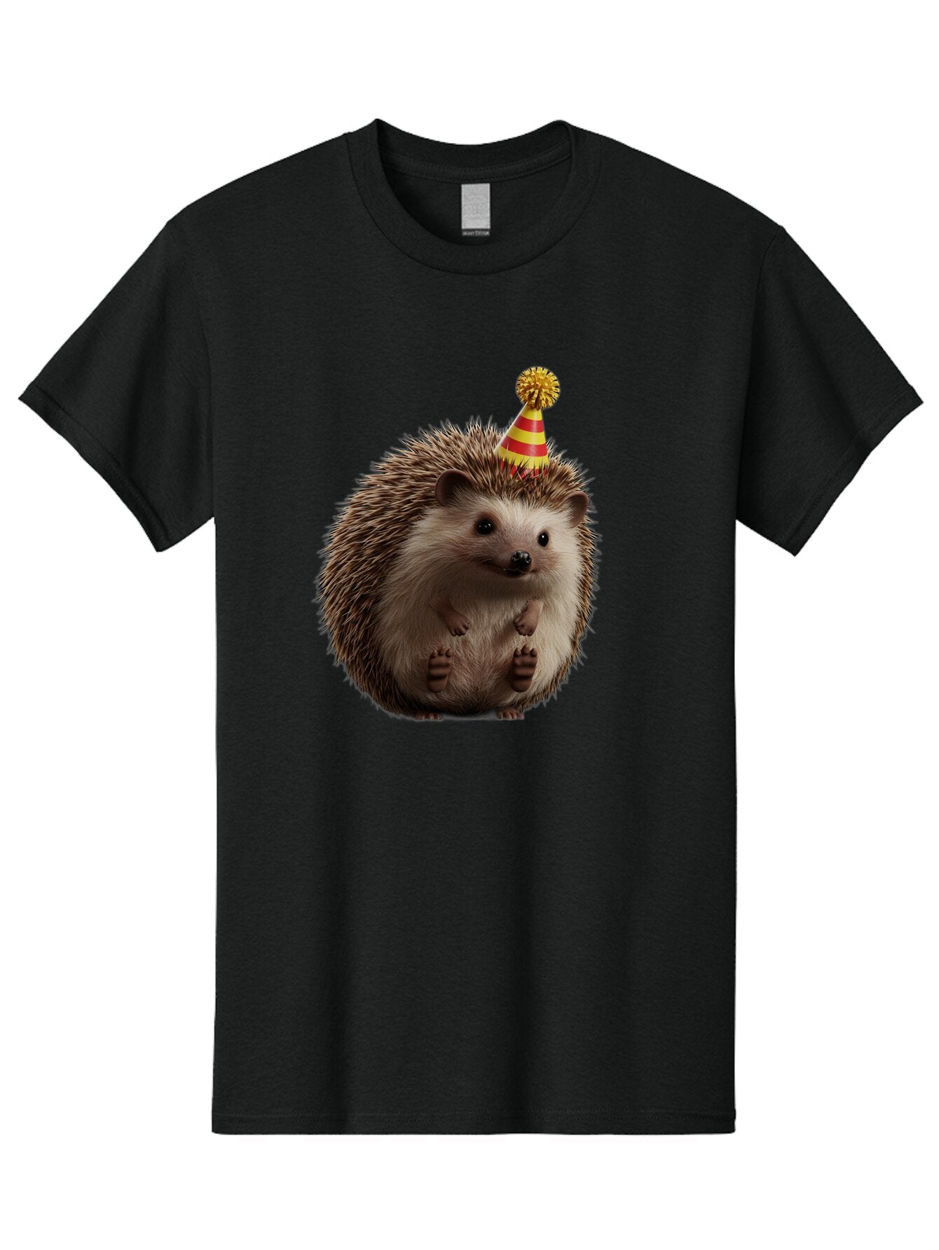 Hedgehog-Party-Hat Men'S Graphic Tee, 100% Cotton, Comfortable Casual Summer Wear, Machine Washable, Vintage Camera, Old Camera, Antique Camera, Black Camera, Classic Photography, Photography Equipment, Nostalgic Device, Film Camera, Baq935 1