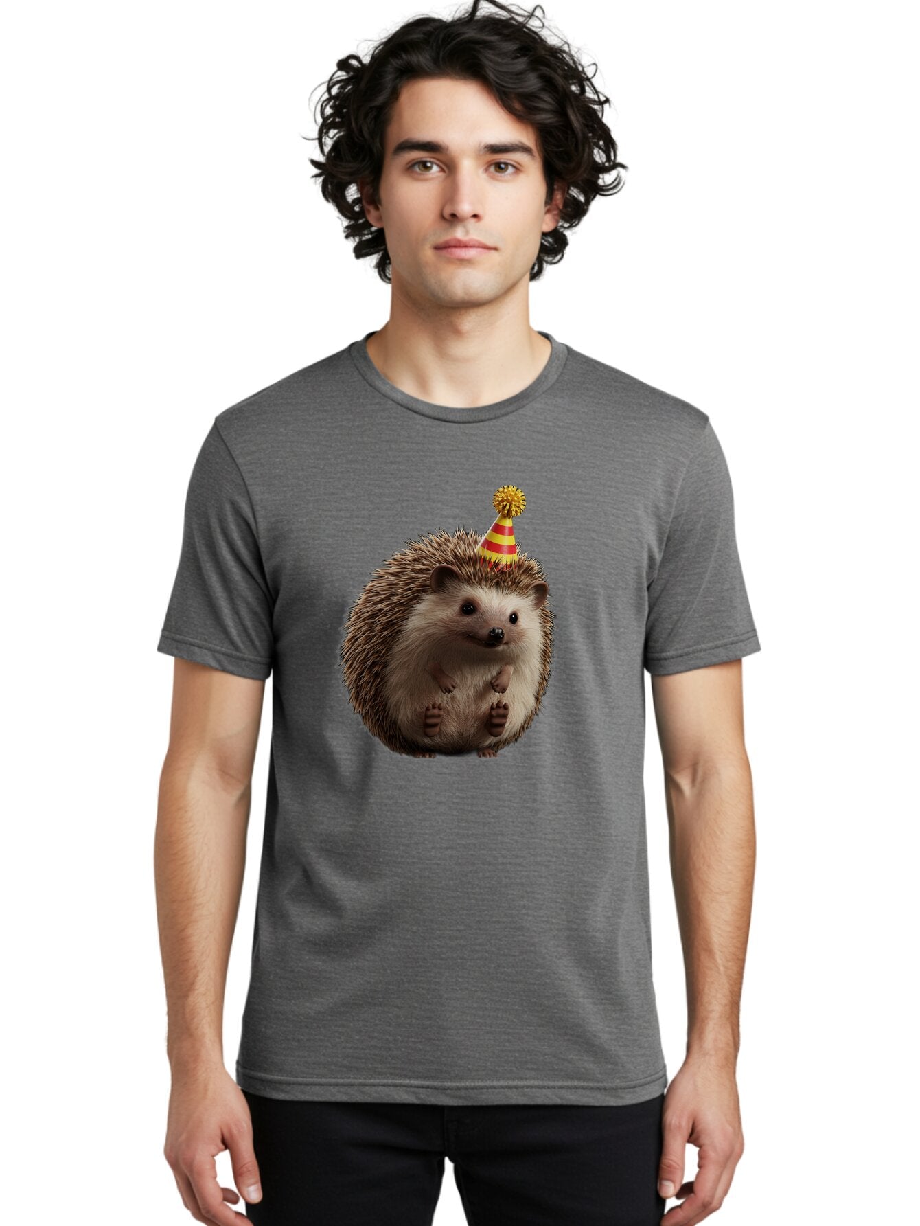 Hedgehog-Party-Hat Men'S Graphic Tee, 100% Cotton, Comfortable Casual Summer Wear, Machine Washable, Vintage Camera, Old Camera, Antique Camera, Black Camera, Classic Photography, Photography Equipment, Nostalgic Device, Film Camera, Baq935 20