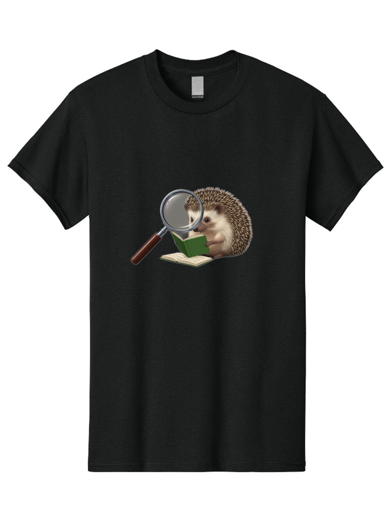 Hedgehog-Reading-1 Men'S Graphic Tee, 100% Cotton, Comfortable Casual Summer Wear, Machine Washable, Vintage Camera, Old Camera, Antique Camera, Black Camera, Classic Photography, Photography Equipment, Nostalgic Device, Film Camera, Baq936 12