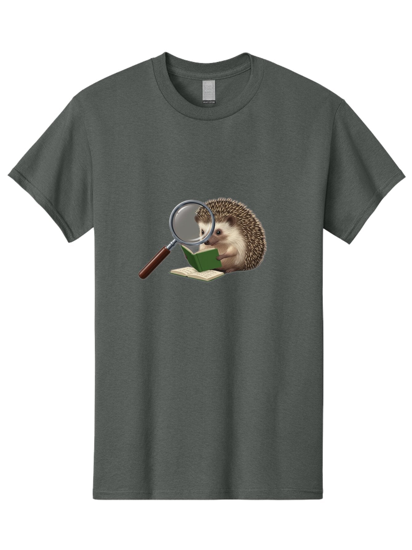Hedgehog-Reading-1 Men'S Graphic Tee, 100% Cotton, Comfortable Casual Summer Wear, Machine Washable, Vintage Camera, Old Camera, Antique Camera, Black Camera, Classic Photography, Photography Equipment, Nostalgic Device, Film Camera, Baq936 4