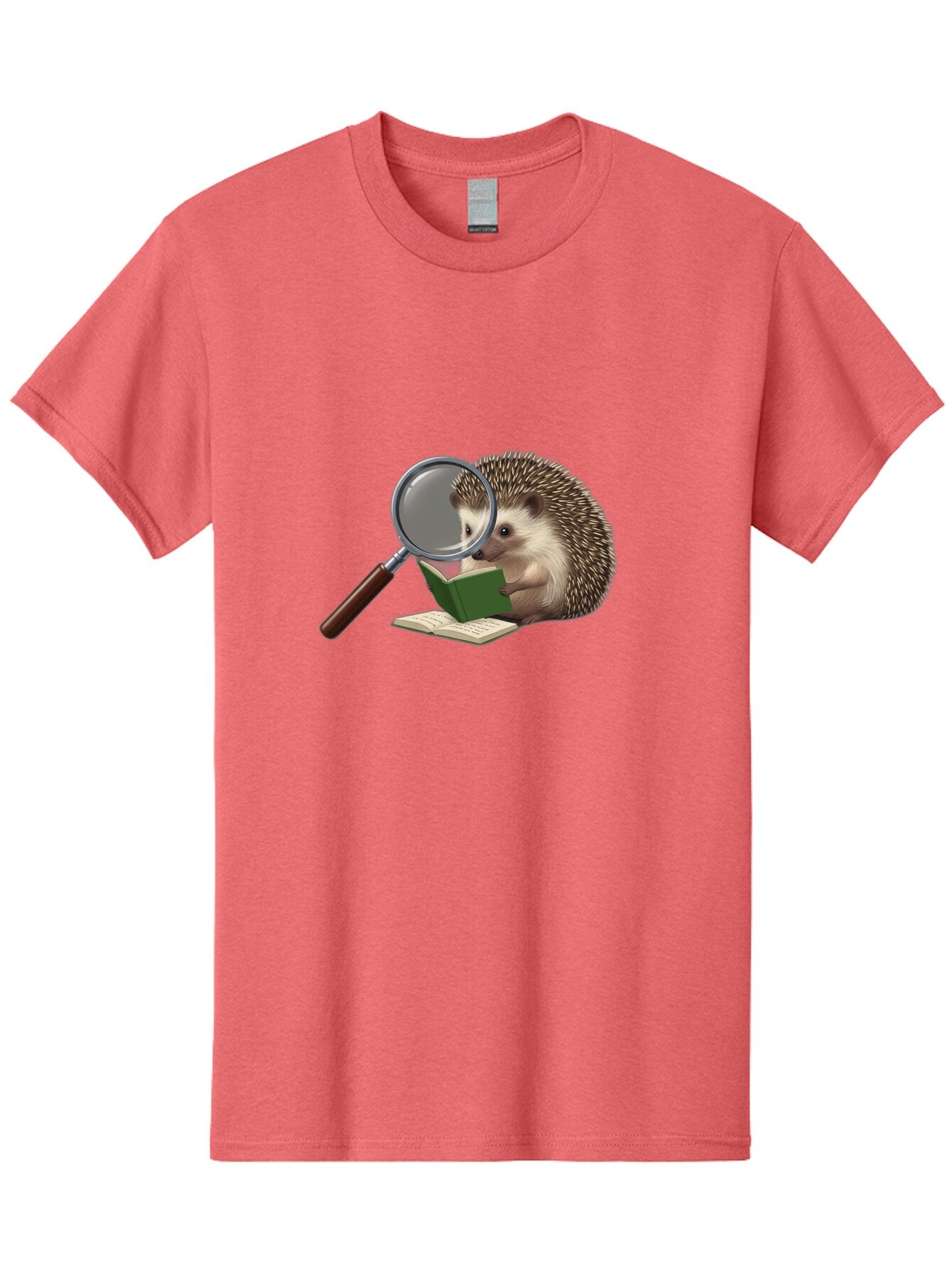 Hedgehog-Reading-1 Men'S Graphic Tee, 100% Cotton, Comfortable Casual Summer Wear, Machine Washable, Vintage Camera, Old Camera, Antique Camera, Black Camera, Classic Photography, Photography Equipment, Nostalgic Device, Film Camera, Baq936 2
