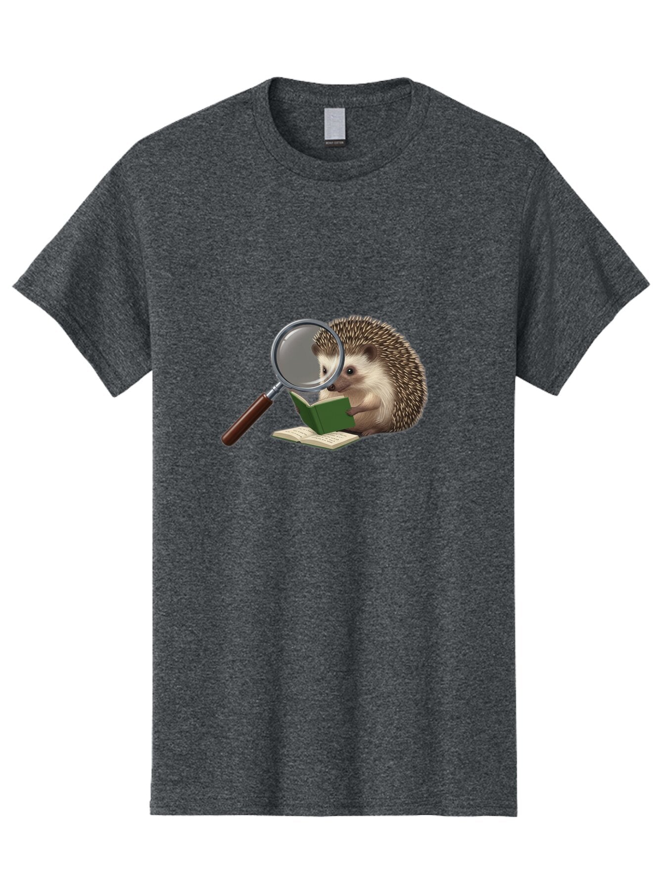 Hedgehog-Reading-1 Men'S Graphic Tee, 100% Cotton, Comfortable Casual Summer Wear, Machine Washable, Vintage Camera, Old Camera, Antique Camera, Black Camera, Classic Photography, Photography Equipment, Nostalgic Device, Film Camera, Baq936 15