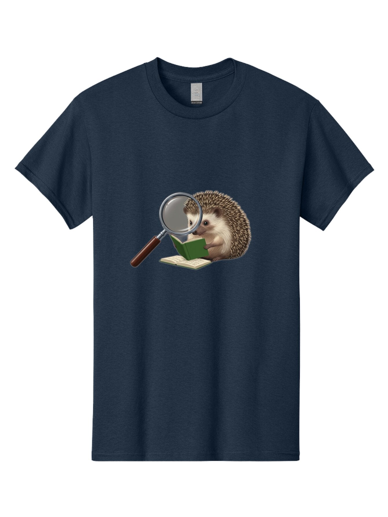 Hedgehog-Reading-1 Men'S Graphic Tee, 100% Cotton, Comfortable Casual Summer Wear, Machine Washable, Vintage Camera, Old Camera, Antique Camera, Black Camera, Classic Photography, Photography Equipment, Nostalgic Device, Film Camera, Baq936 9