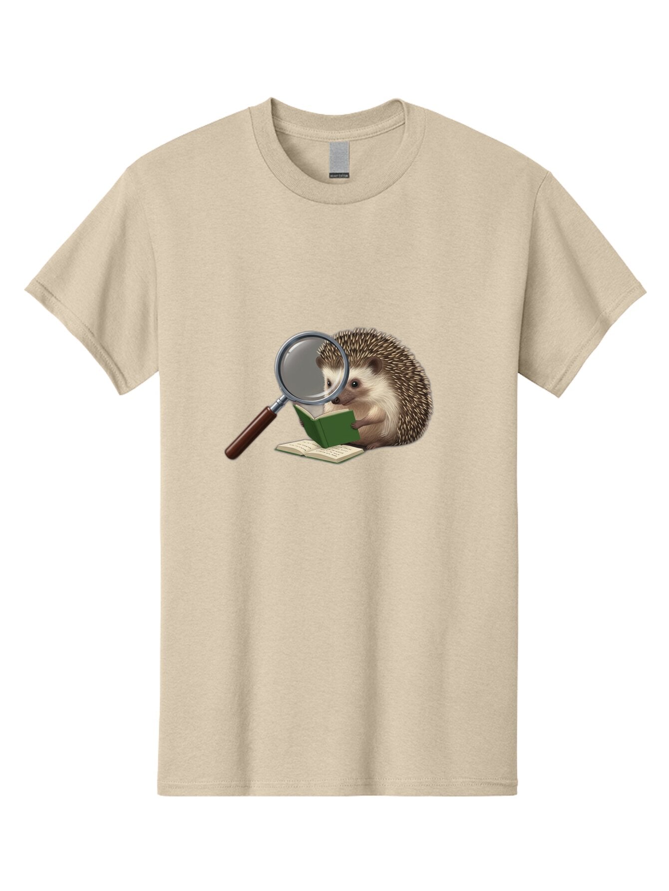 Hedgehog-Reading-1 Men'S Graphic Tee, 100% Cotton, Comfortable Casual Summer Wear, Machine Washable, Vintage Camera, Old Camera, Antique Camera, Black Camera, Classic Photography, Photography Equipment, Nostalgic Device, Film Camera, Baq936 14