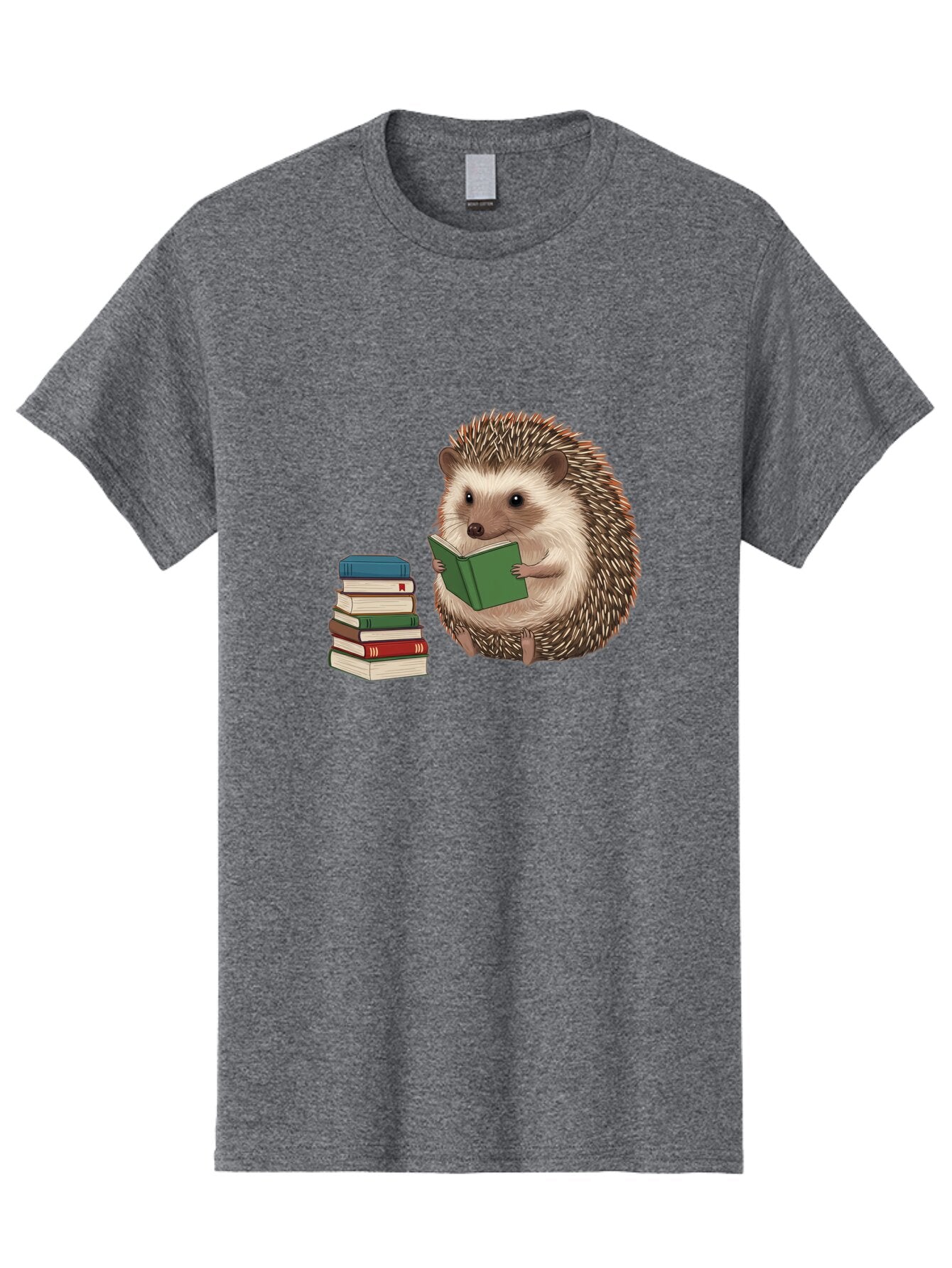 Hedgehog-Reading-2 Men'S Graphic Tee, 100% Cotton, Comfortable Casual Summer Wear, Machine Washable, Vintage Camera, Old Camera, Antique Camera, Black Camera, Classic Photography, Photography Equipment, Nostalgic Device, Film Camera, Baq937 10