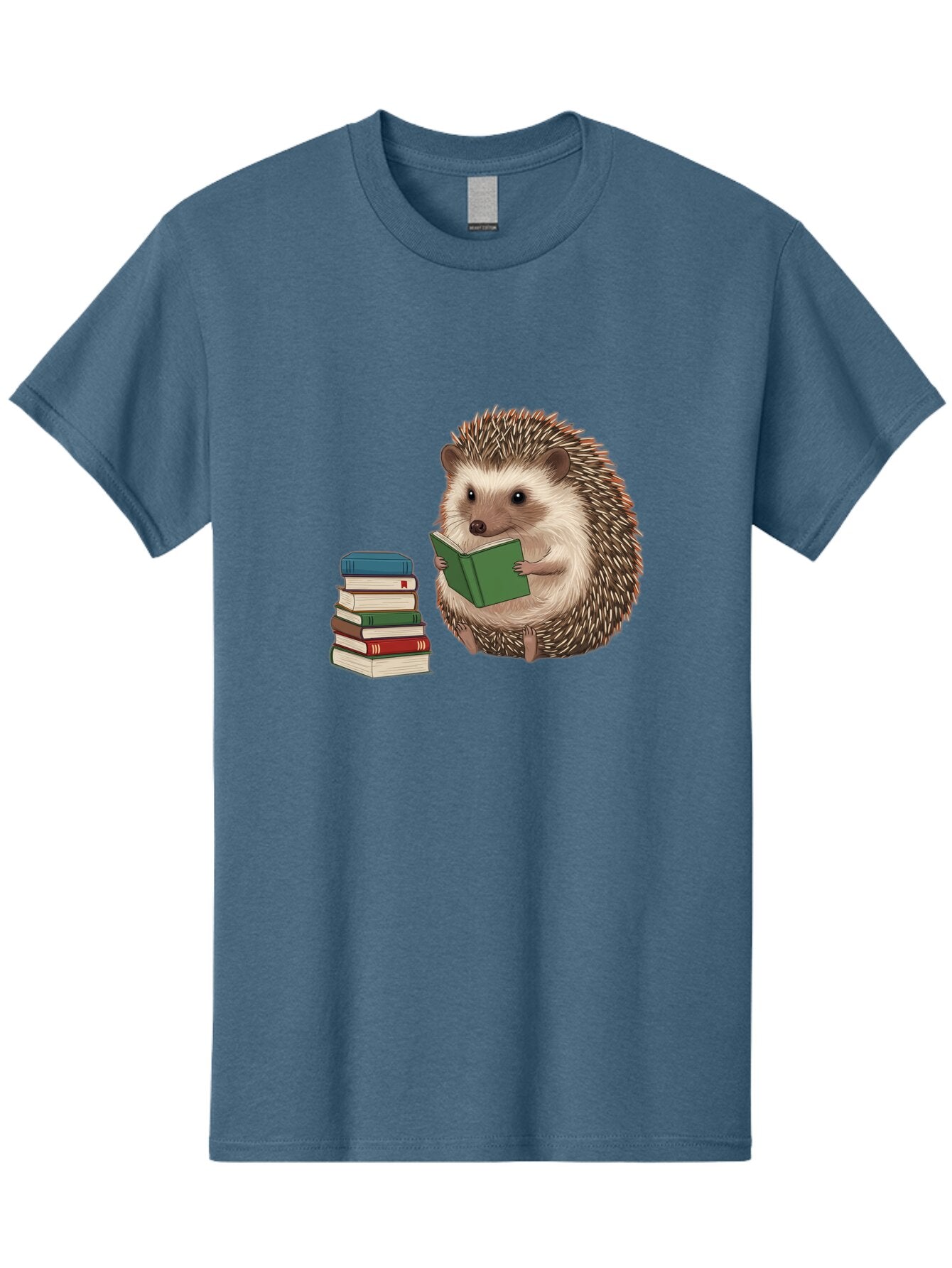 Hedgehog-Reading-2 Men'S Graphic Tee, 100% Cotton, Comfortable Casual Summer Wear, Machine Washable, Vintage Camera, Old Camera, Antique Camera, Black Camera, Classic Photography, Photography Equipment, Nostalgic Device, Film Camera, Baq937 4
