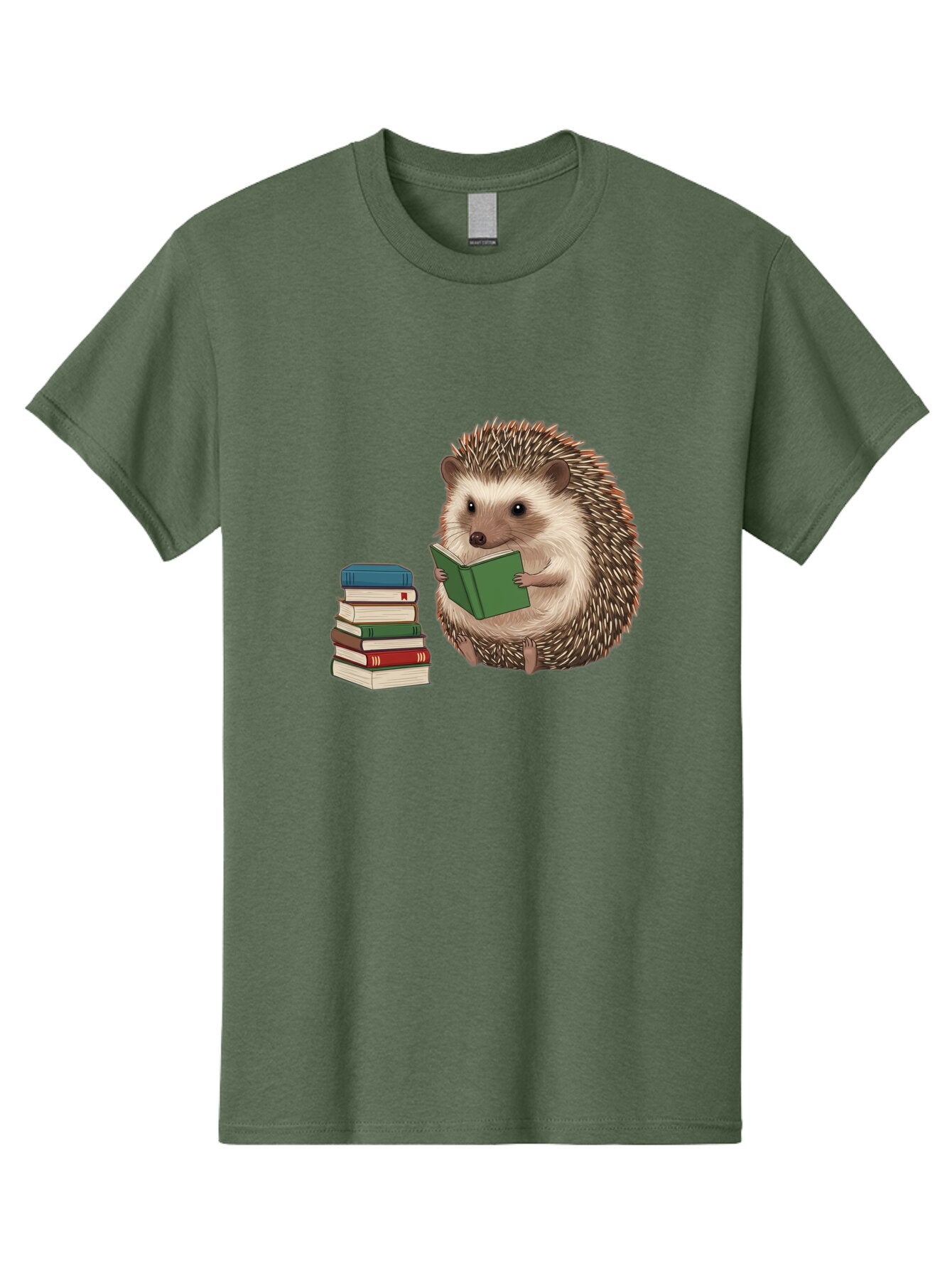 Hedgehog-Reading-2 Men'S Graphic Tee, 100% Cotton, Comfortable Casual Summer Wear, Machine Washable, Vintage Camera, Old Camera, Antique Camera, Black Camera, Classic Photography, Photography Equipment, Nostalgic Device, Film Camera, Baq937 6