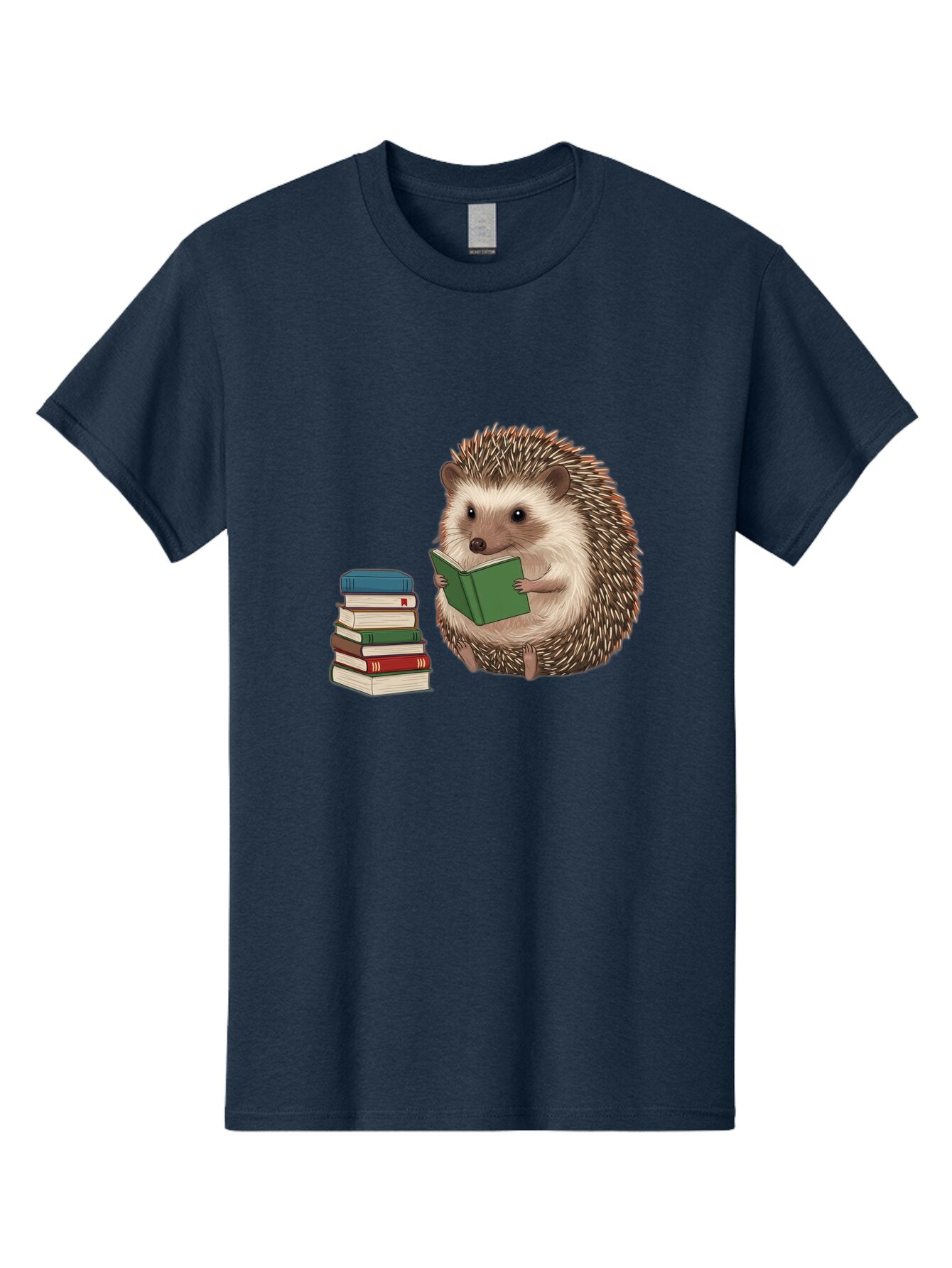 Hedgehog-Reading-2 Men'S Graphic Tee, 100% Cotton, Comfortable Casual Summer Wear, Machine Washable, Vintage Camera, Old Camera, Antique Camera, Black Camera, Classic Photography, Photography Equipment, Nostalgic Device, Film Camera, Baq937 12