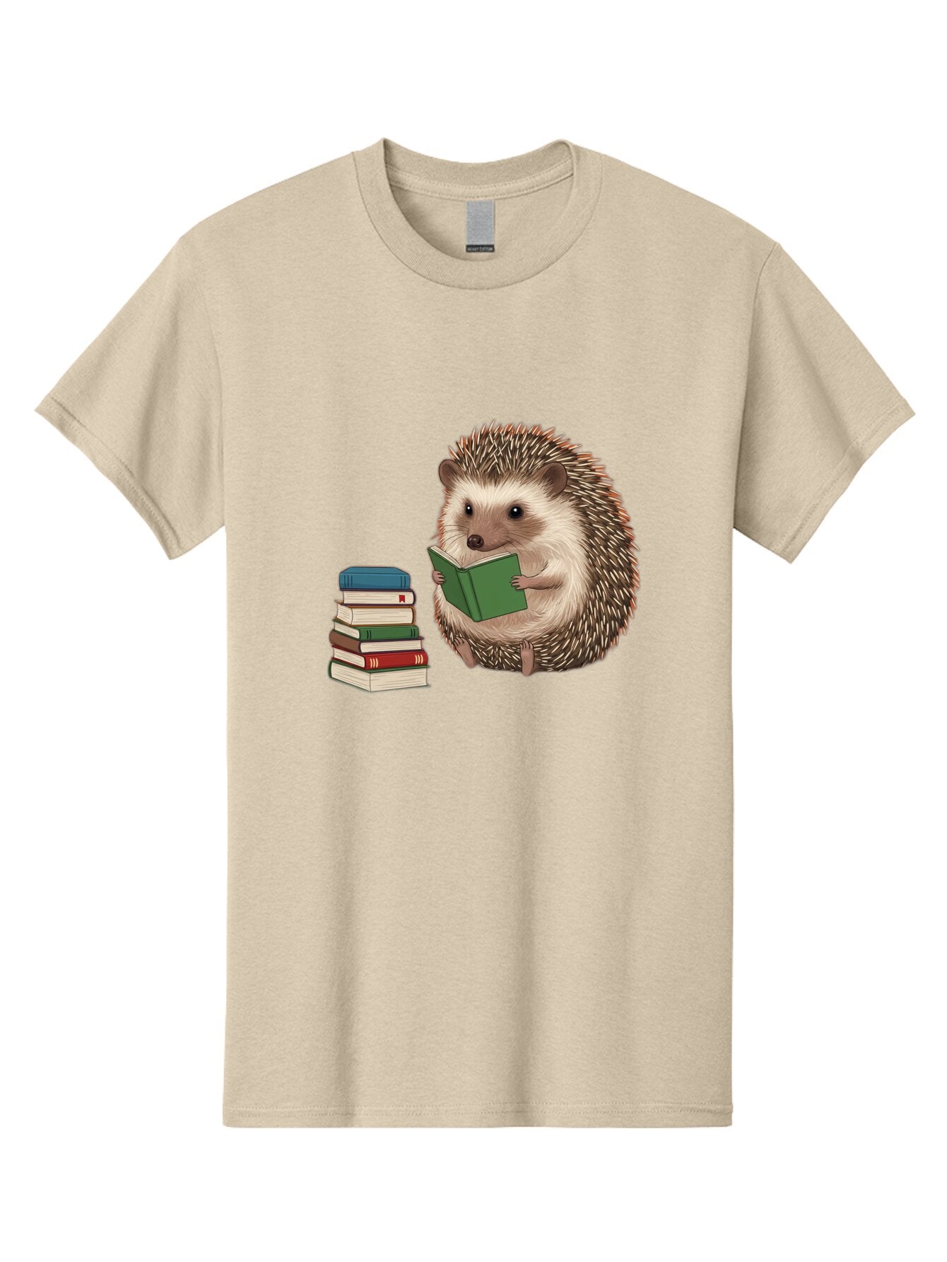 Hedgehog-Reading-2 Men'S Graphic Tee, 100% Cotton, Comfortable Casual Summer Wear, Machine Washable, Vintage Camera, Old Camera, Antique Camera, Black Camera, Classic Photography, Photography Equipment, Nostalgic Device, Film Camera, Baq937 7