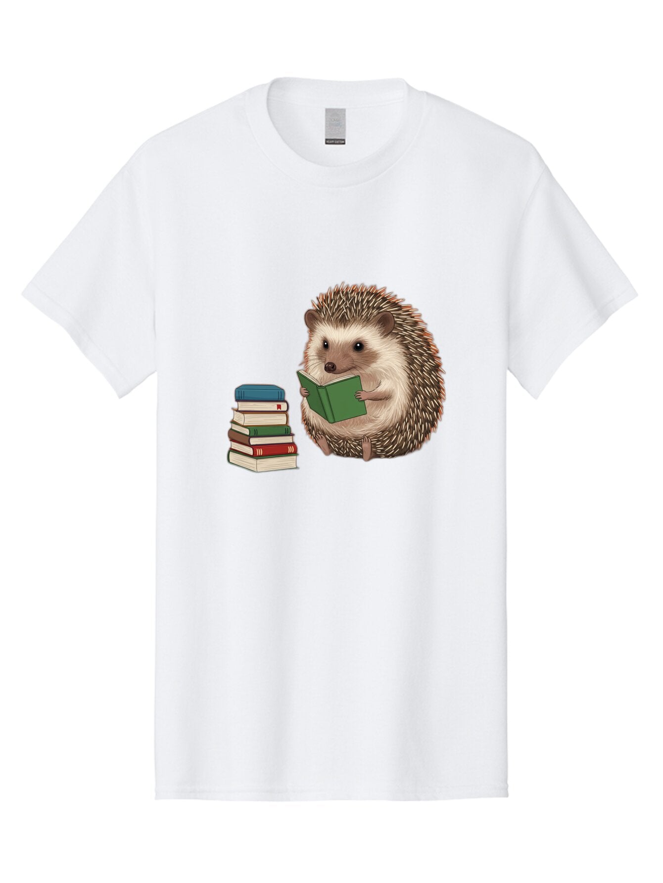 Hedgehog-Reading-2 Men'S Graphic Tee, 100% Cotton, Comfortable Casual Summer Wear, Machine Washable, Vintage Camera, Old Camera, Antique Camera, Black Camera, Classic Photography, Photography Equipment, Nostalgic Device, Film Camera, Baq937 15