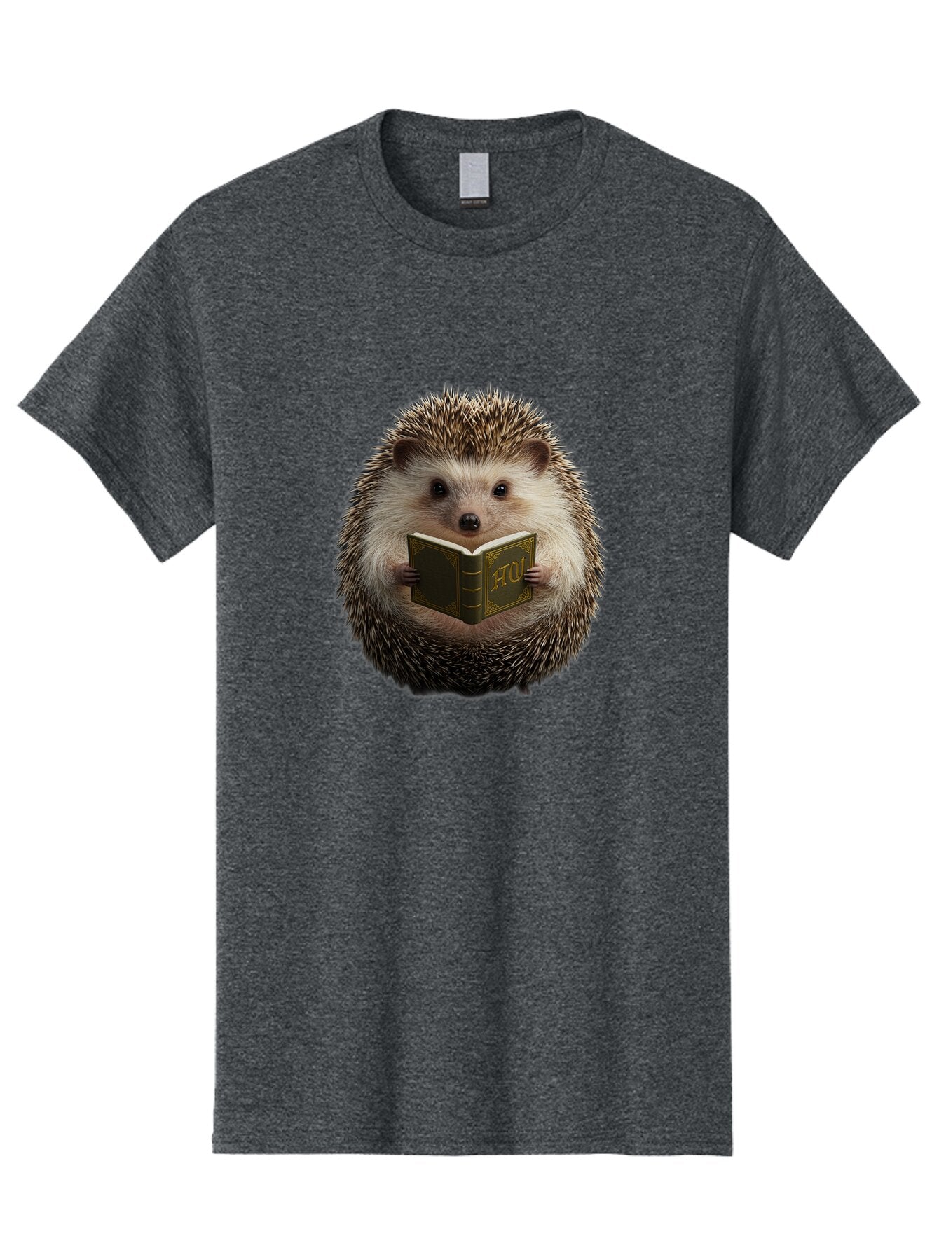 Hedgehog-Reading-3 Men'S Graphic Tee, 100% Cotton, Comfortable Casual Summer Wear, Machine Washable, Vintage Camera, Old Camera, Antique Camera, Black Camera, Classic Photography, Photography Equipment, Nostalgic Device, Film Camera, Baq938 7