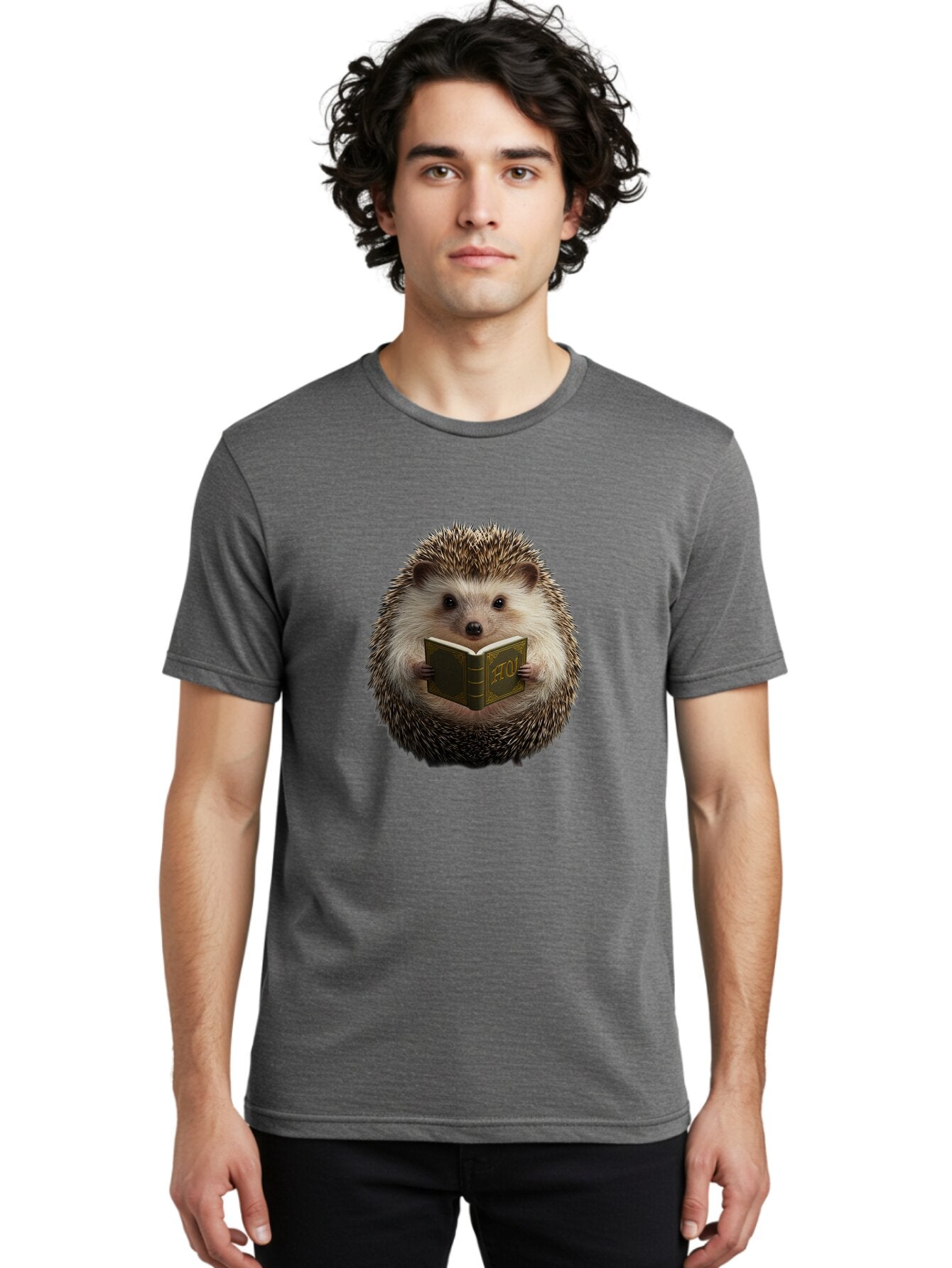 Hedgehog-Reading-3 Men'S Graphic Tee, 100% Cotton, Comfortable Casual Summer Wear, Machine Washable, Vintage Camera, Old Camera, Antique Camera, Black Camera, Classic Photography, Photography Equipment, Nostalgic Device, Film Camera, Baq938 29