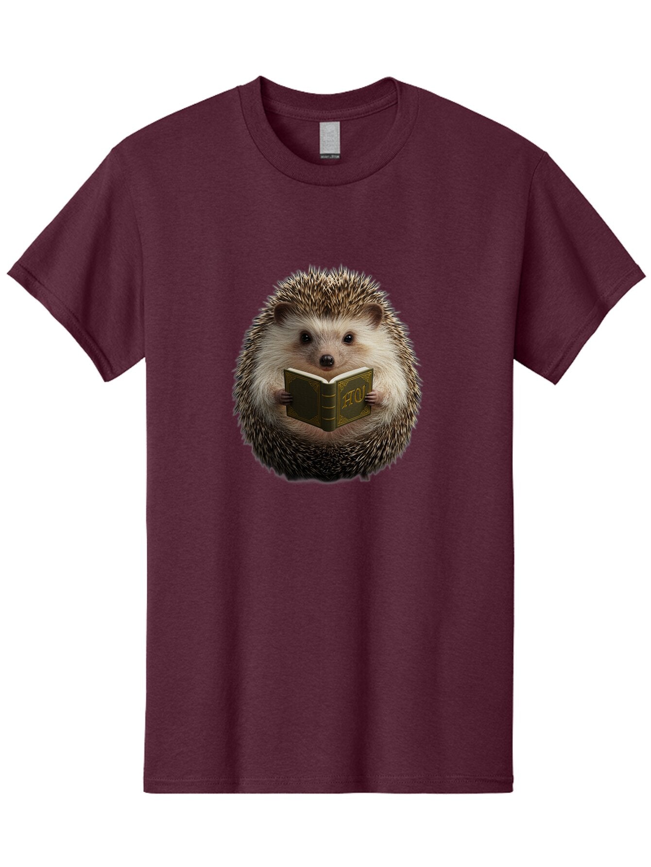 Hedgehog-Reading-3 Men'S Graphic Tee, 100% Cotton, Comfortable Casual Summer Wear, Machine Washable, Vintage Camera, Old Camera, Antique Camera, Black Camera, Classic Photography, Photography Equipment, Nostalgic Device, Film Camera, Baq938 4