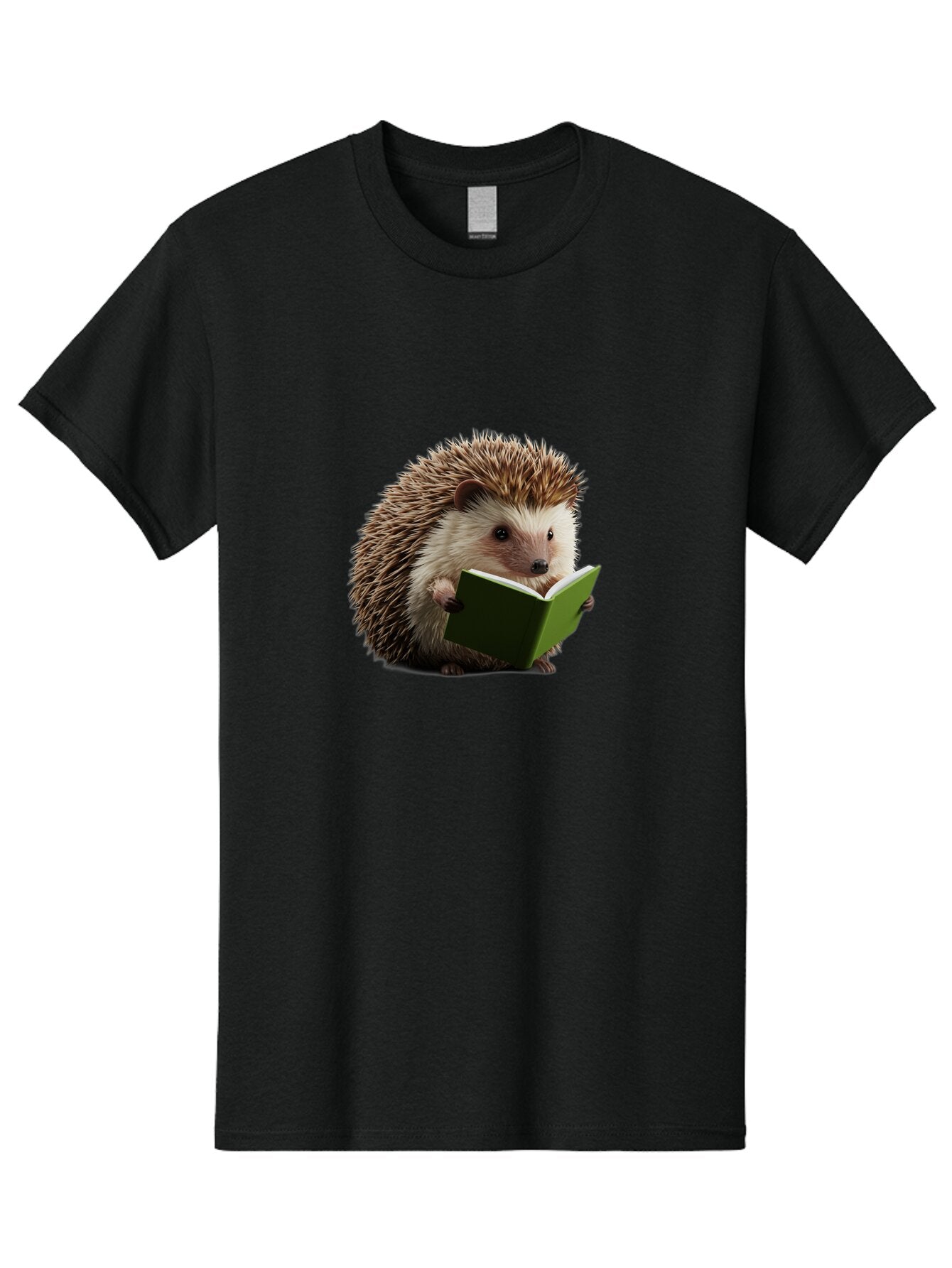 Hedgehog-Reading-4 Men'S Graphic Tee, 100% Cotton, Comfortable Casual Summer Wear, Machine Washable, Vintage Camera, Old Camera, Antique Camera, Black Camera, Classic Photography, Photography Equipment, Nostalgic Device, Film Camera, Baq939 14