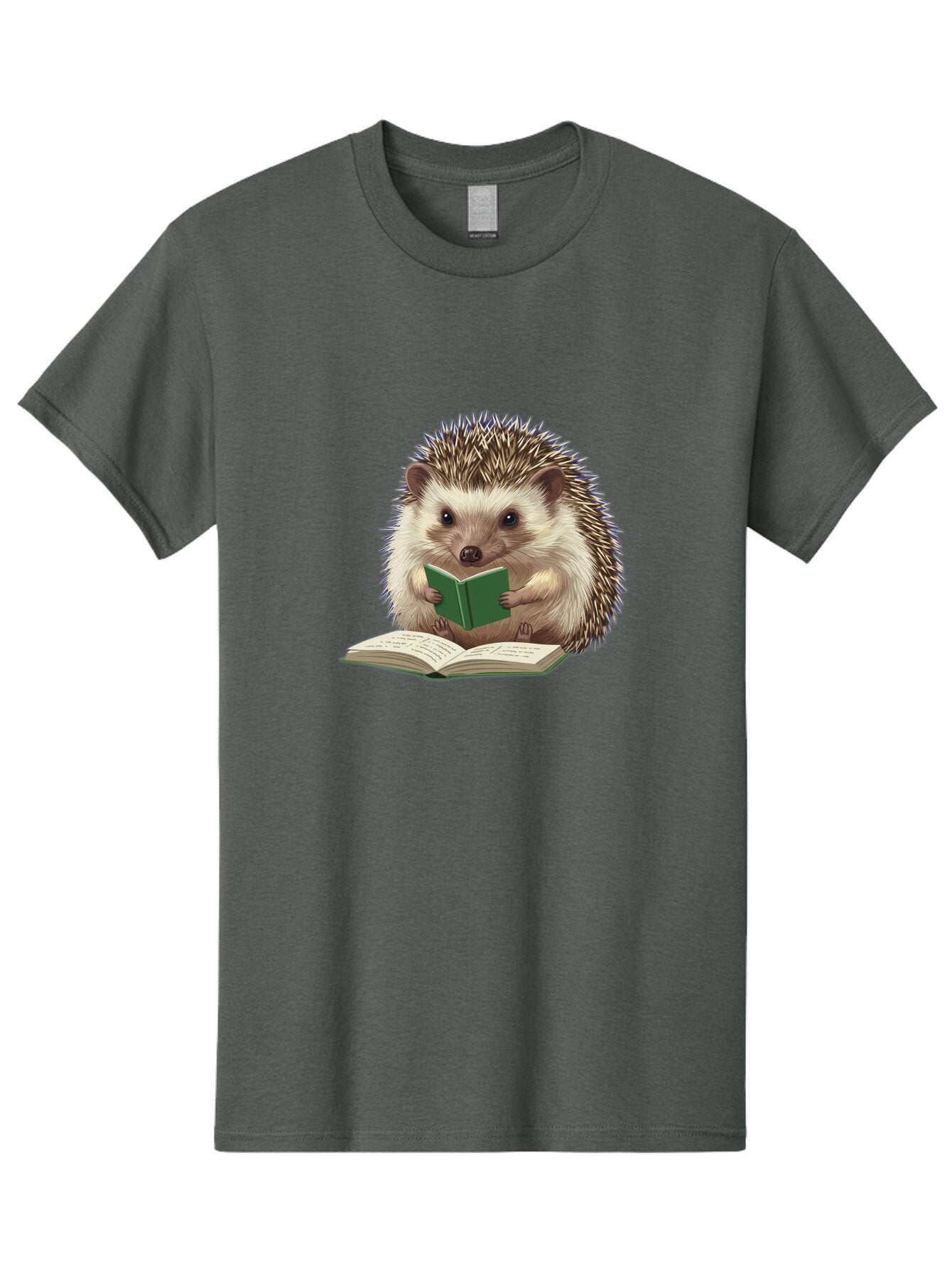Hedgehog-Reading-5 Men'S Graphic Tee, 100% Cotton, Comfortable Casual Summer Wear, Machine Washable, Vintage Camera, Old Camera, Antique Camera, Black Camera, Classic Photography, Photography Equipment, Nostalgic Device, Film Camera, Baq940 12