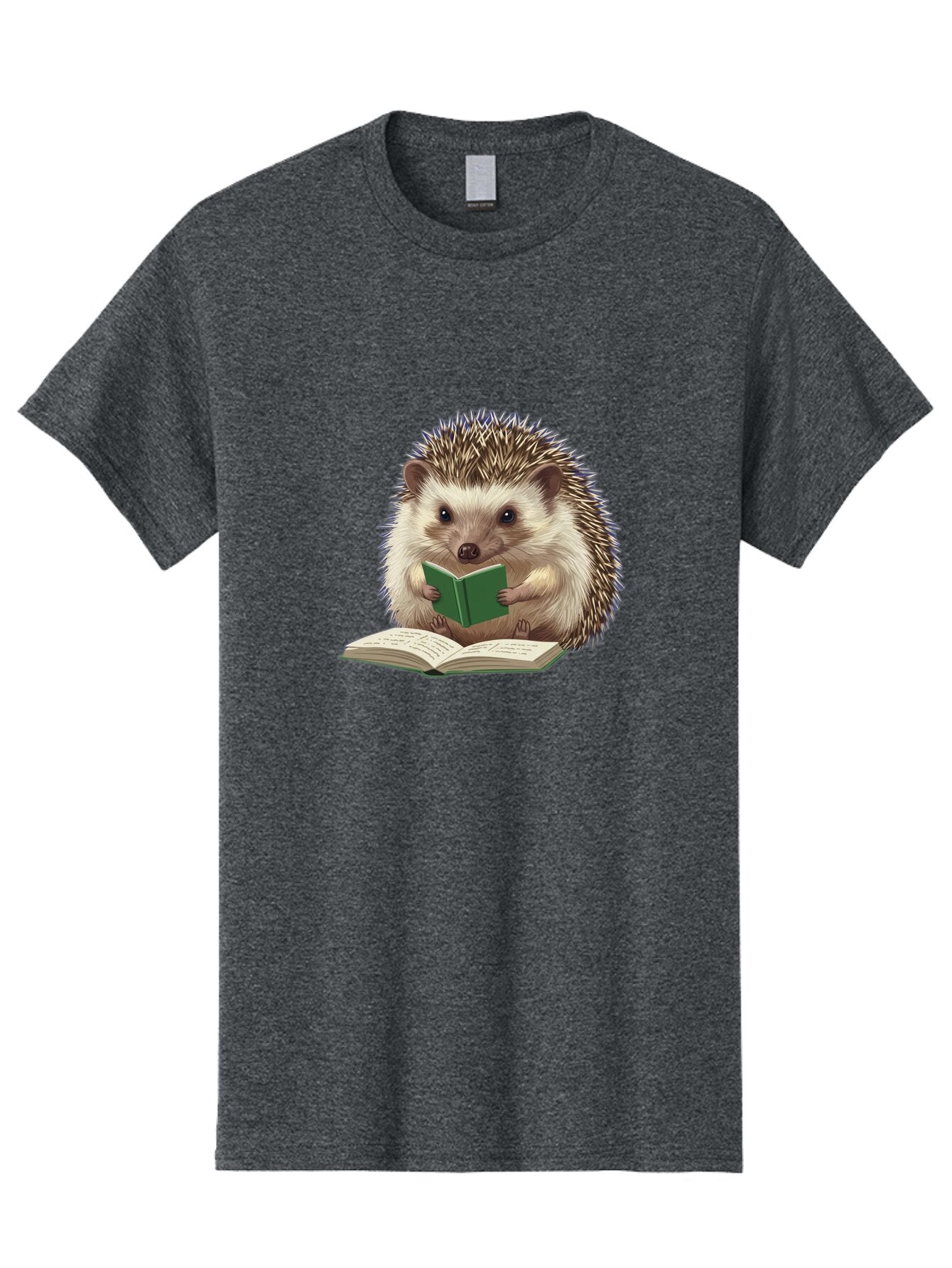 Hedgehog-Reading-5 Men'S Graphic Tee, 100% Cotton, Comfortable Casual Summer Wear, Machine Washable, Vintage Camera, Old Camera, Antique Camera, Black Camera, Classic Photography, Photography Equipment, Nostalgic Device, Film Camera, Baq940 13