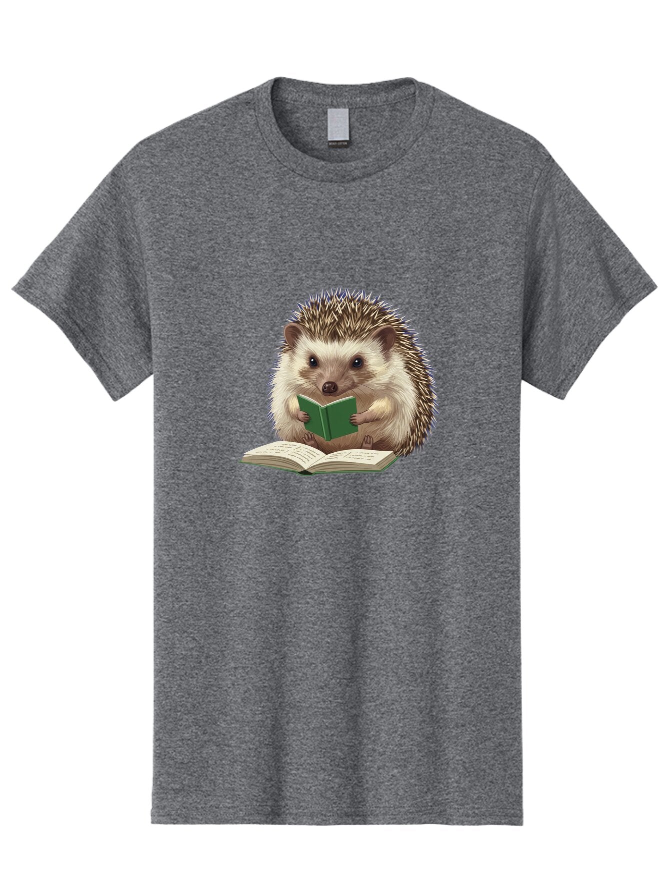 Hedgehog-Reading-5 Men'S Graphic Tee, 100% Cotton, Comfortable Casual Summer Wear, Machine Washable, Vintage Camera, Old Camera, Antique Camera, Black Camera, Classic Photography, Photography Equipment, Nostalgic Device, Film Camera, Baq940 11