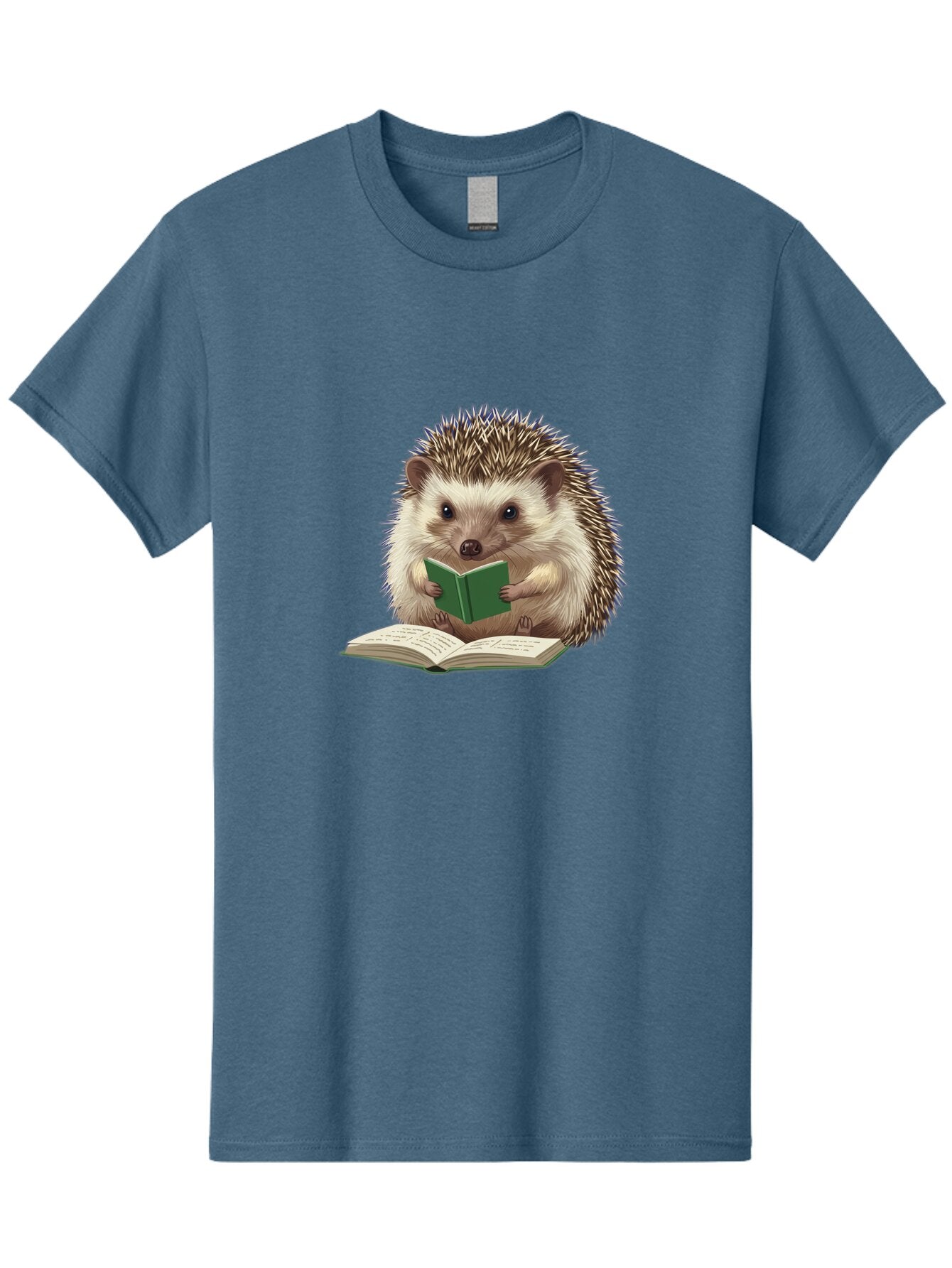 Hedgehog-Reading-5 Men'S Graphic Tee, 100% Cotton, Comfortable Casual Summer Wear, Machine Washable, Vintage Camera, Old Camera, Antique Camera, Black Camera, Classic Photography, Photography Equipment, Nostalgic Device, Film Camera, Baq940 14