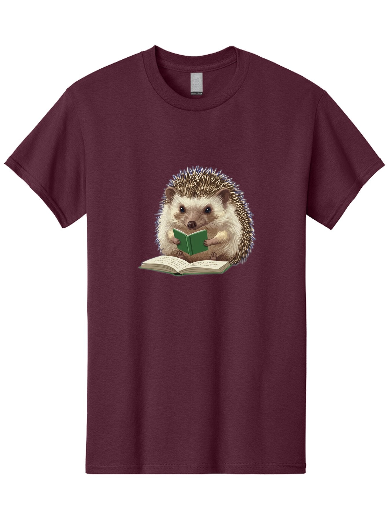 Hedgehog-Reading-5 Men'S Graphic Tee, 100% Cotton, Comfortable Casual Summer Wear, Machine Washable, Vintage Camera, Old Camera, Antique Camera, Black Camera, Classic Photography, Photography Equipment, Nostalgic Device, Film Camera, Baq940 6