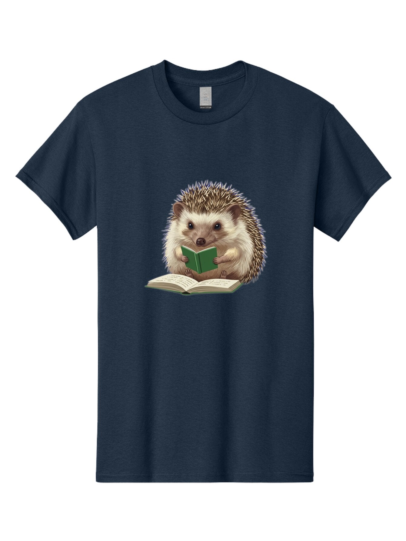 Hedgehog-Reading-5 Men'S Graphic Tee, 100% Cotton, Comfortable Casual Summer Wear, Machine Washable, Vintage Camera, Old Camera, Antique Camera, Black Camera, Classic Photography, Photography Equipment, Nostalgic Device, Film Camera, Baq940 7