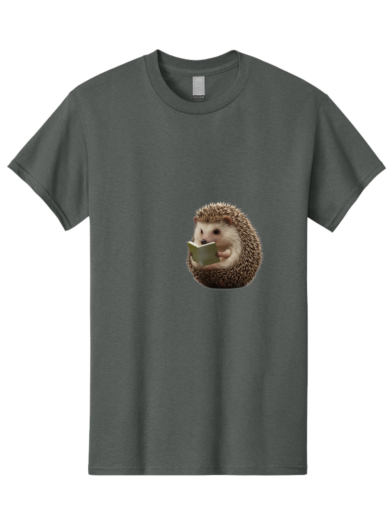 Hedgehog-Reading-6 Men'S Graphic Tee, 100% Cotton, Comfortable Casual Summer Wear, Machine Washable, Vintage Camera, Old Camera, Antique Camera, Black Camera, Classic Photography, Photography Equipment, Nostalgic Device, Film Camera, Baq941 10