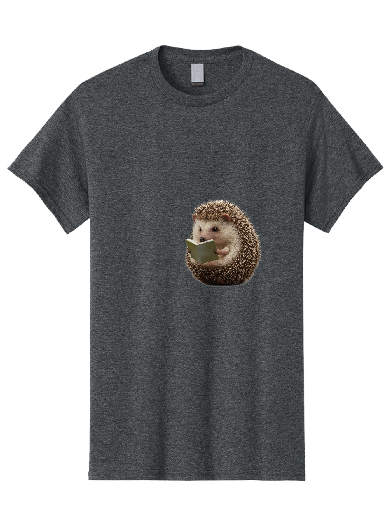 Hedgehog-Reading-6 Men'S Graphic Tee, 100% Cotton, Comfortable Casual Summer Wear, Machine Washable, Vintage Camera, Old Camera, Antique Camera, Black Camera, Classic Photography, Photography Equipment, Nostalgic Device, Film Camera, Baq941 6