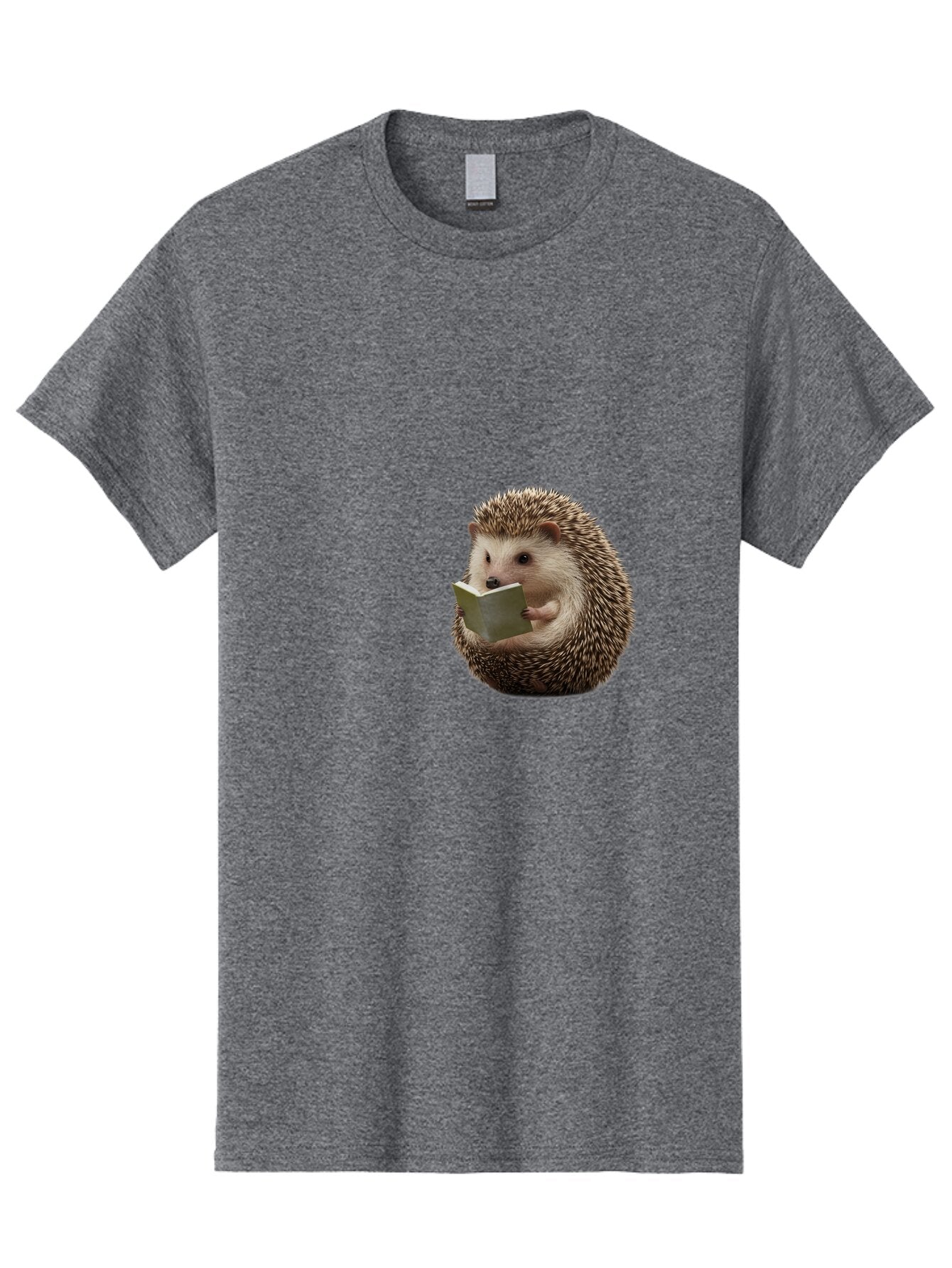 Hedgehog-Reading-6 Men'S Graphic Tee, 100% Cotton, Comfortable Casual Summer Wear, Machine Washable, Vintage Camera, Old Camera, Antique Camera, Black Camera, Classic Photography, Photography Equipment, Nostalgic Device, Film Camera, Baq941 15