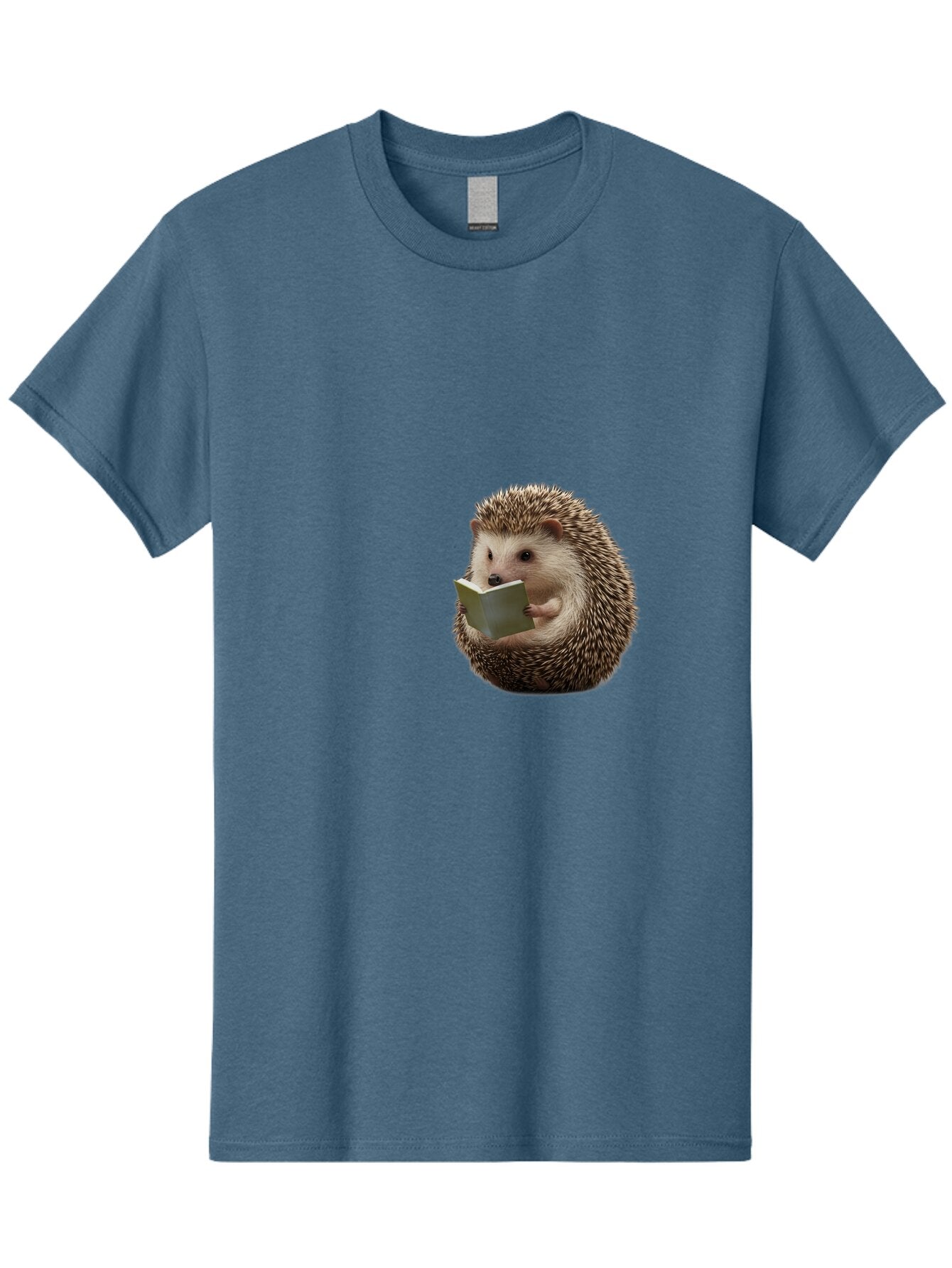 Hedgehog-Reading-6 Men'S Graphic Tee, 100% Cotton, Comfortable Casual Summer Wear, Machine Washable, Vintage Camera, Old Camera, Antique Camera, Black Camera, Classic Photography, Photography Equipment, Nostalgic Device, Film Camera, Baq941 5