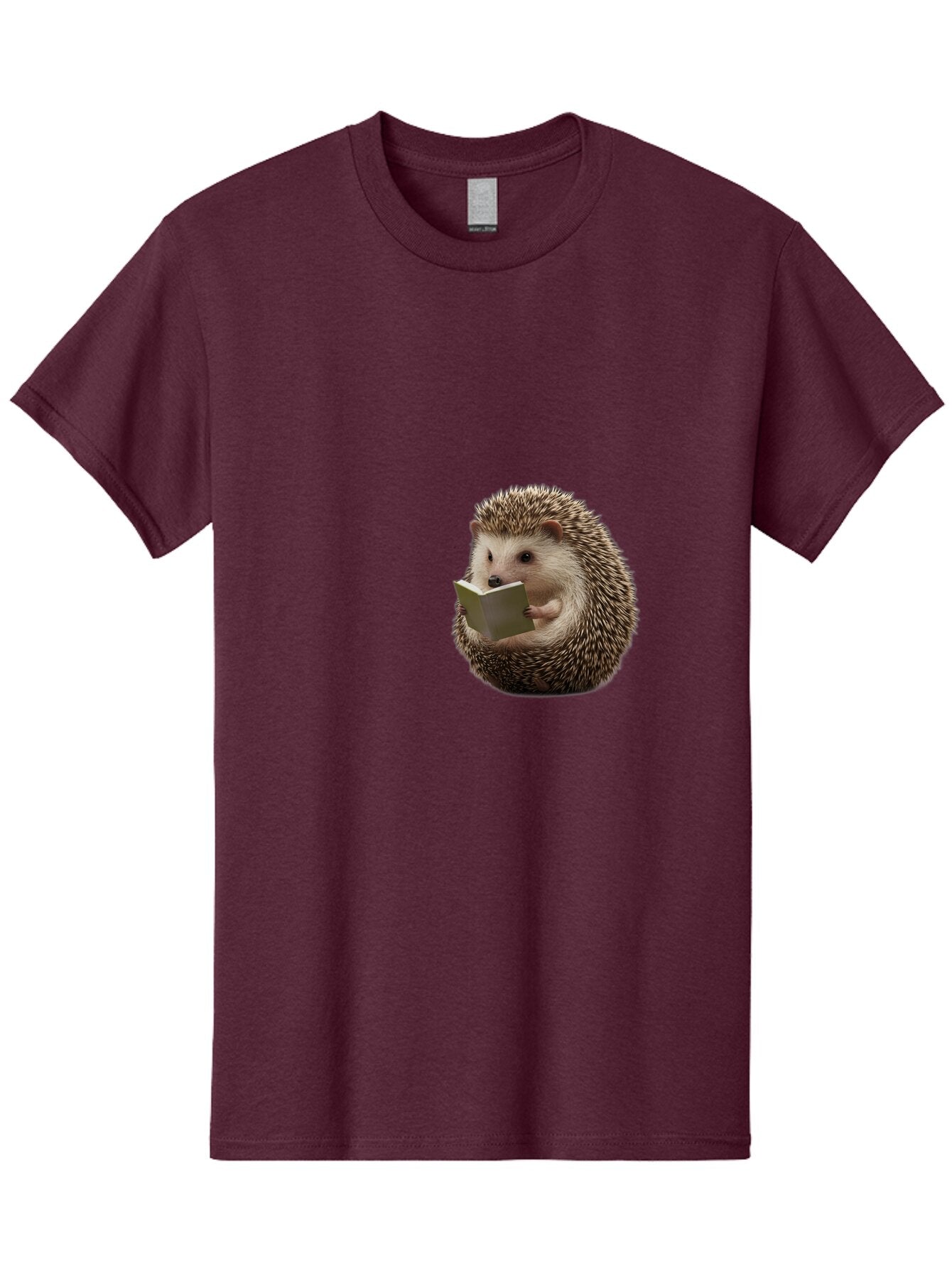 Hedgehog-Reading-6 Men'S Graphic Tee, 100% Cotton, Comfortable Casual Summer Wear, Machine Washable, Vintage Camera, Old Camera, Antique Camera, Black Camera, Classic Photography, Photography Equipment, Nostalgic Device, Film Camera, Baq941 13
