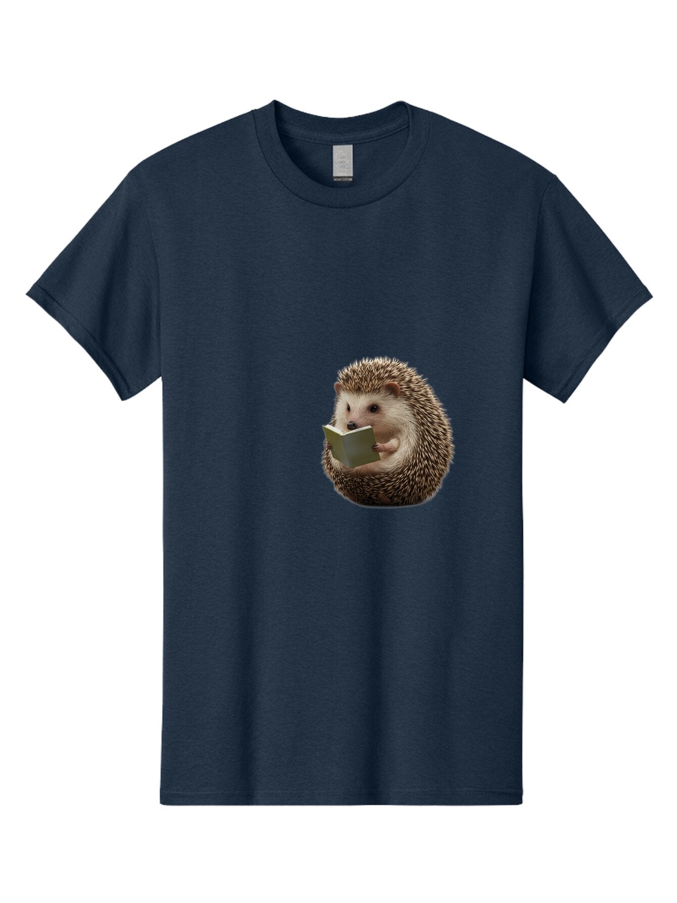 Hedgehog-Reading-6 Men'S Graphic Tee, 100% Cotton, Comfortable Casual Summer Wear, Machine Washable, Vintage Camera, Old Camera, Antique Camera, Black Camera, Classic Photography, Photography Equipment, Nostalgic Device, Film Camera, Baq941 4
