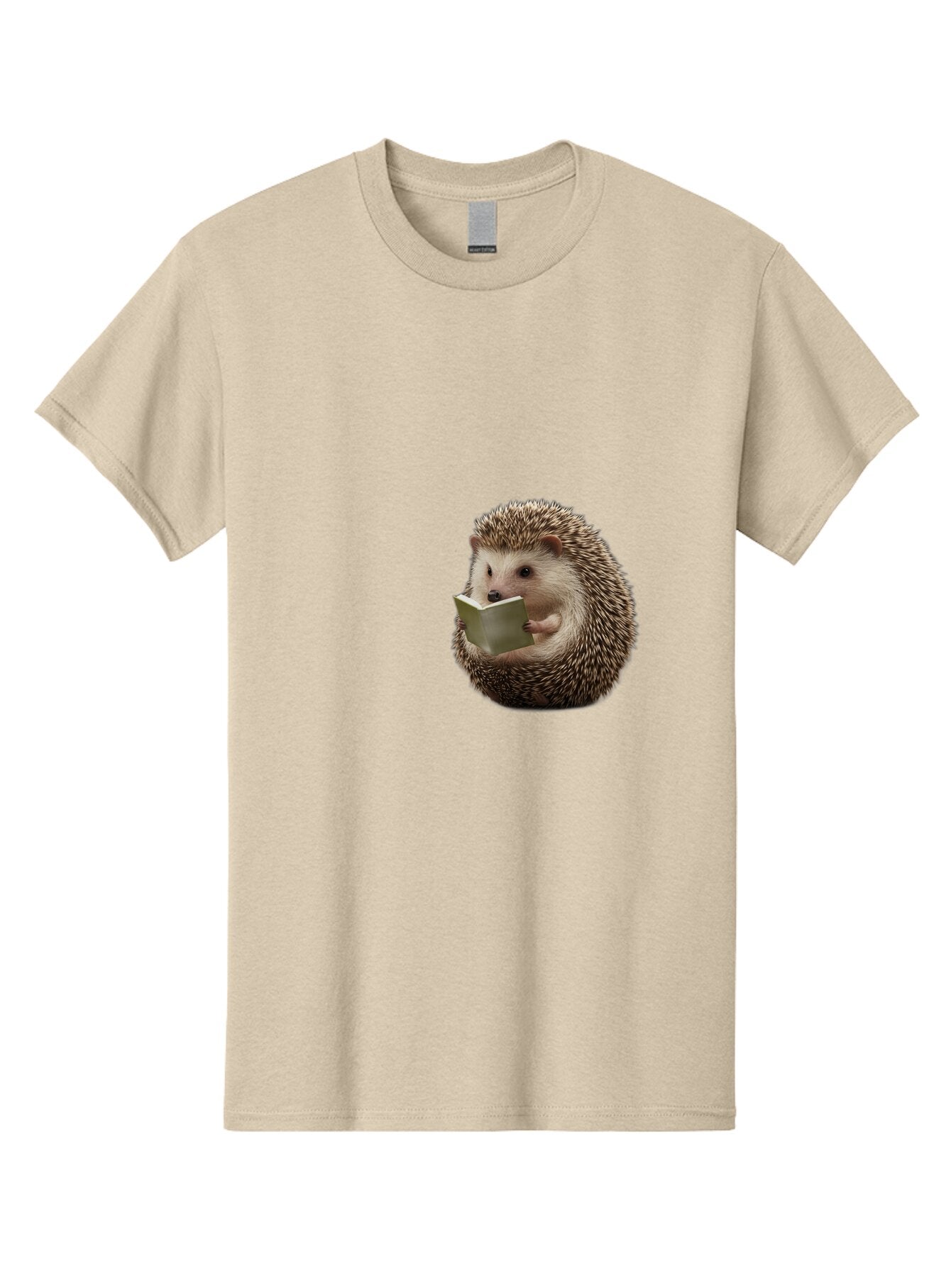 Hedgehog-Reading-6 Men'S Graphic Tee, 100% Cotton, Comfortable Casual Summer Wear, Machine Washable, Vintage Camera, Old Camera, Antique Camera, Black Camera, Classic Photography, Photography Equipment, Nostalgic Device, Film Camera, Baq941 11