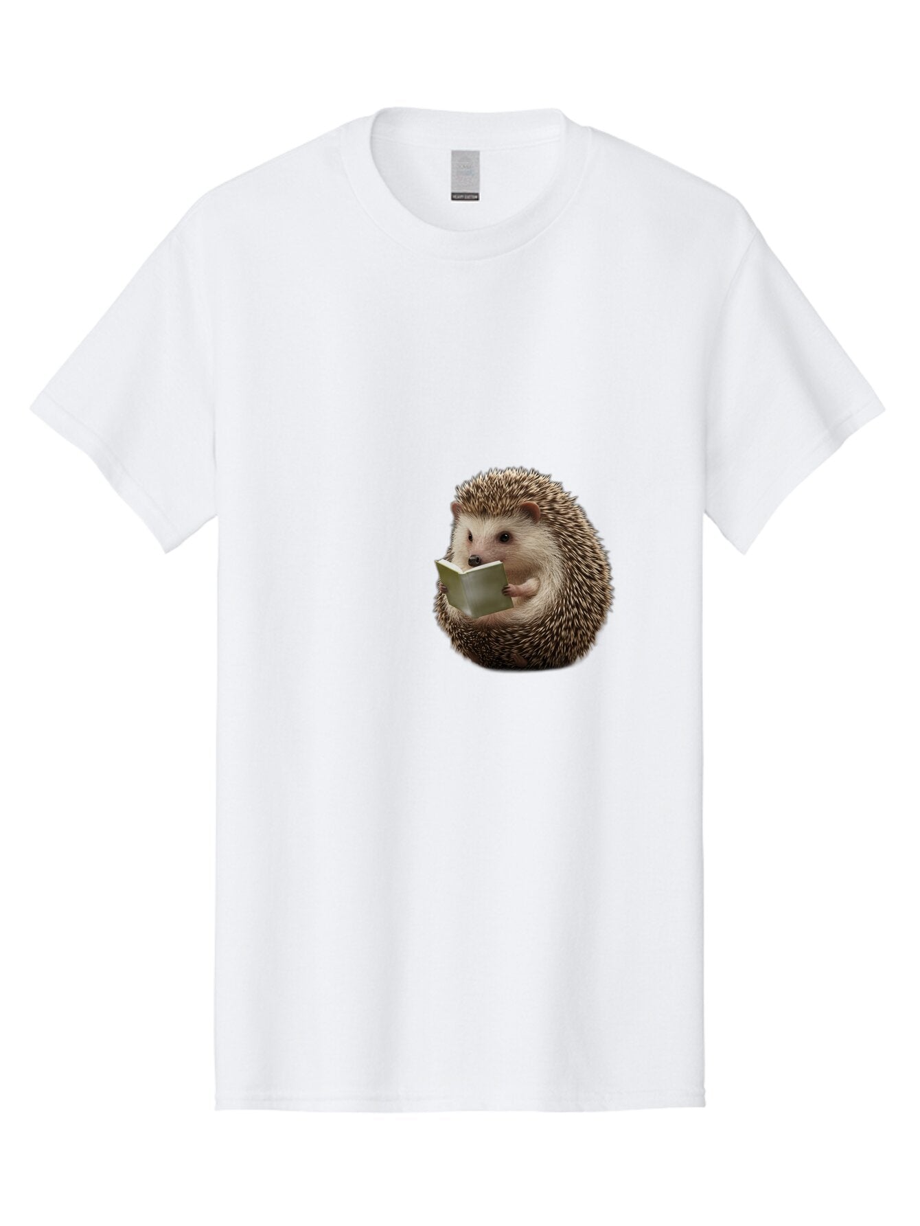 Hedgehog-Reading-6 Men'S Graphic Tee, 100% Cotton, Comfortable Casual Summer Wear, Machine Washable, Vintage Camera, Old Camera, Antique Camera, Black Camera, Classic Photography, Photography Equipment, Nostalgic Device, Film Camera, Baq941 3