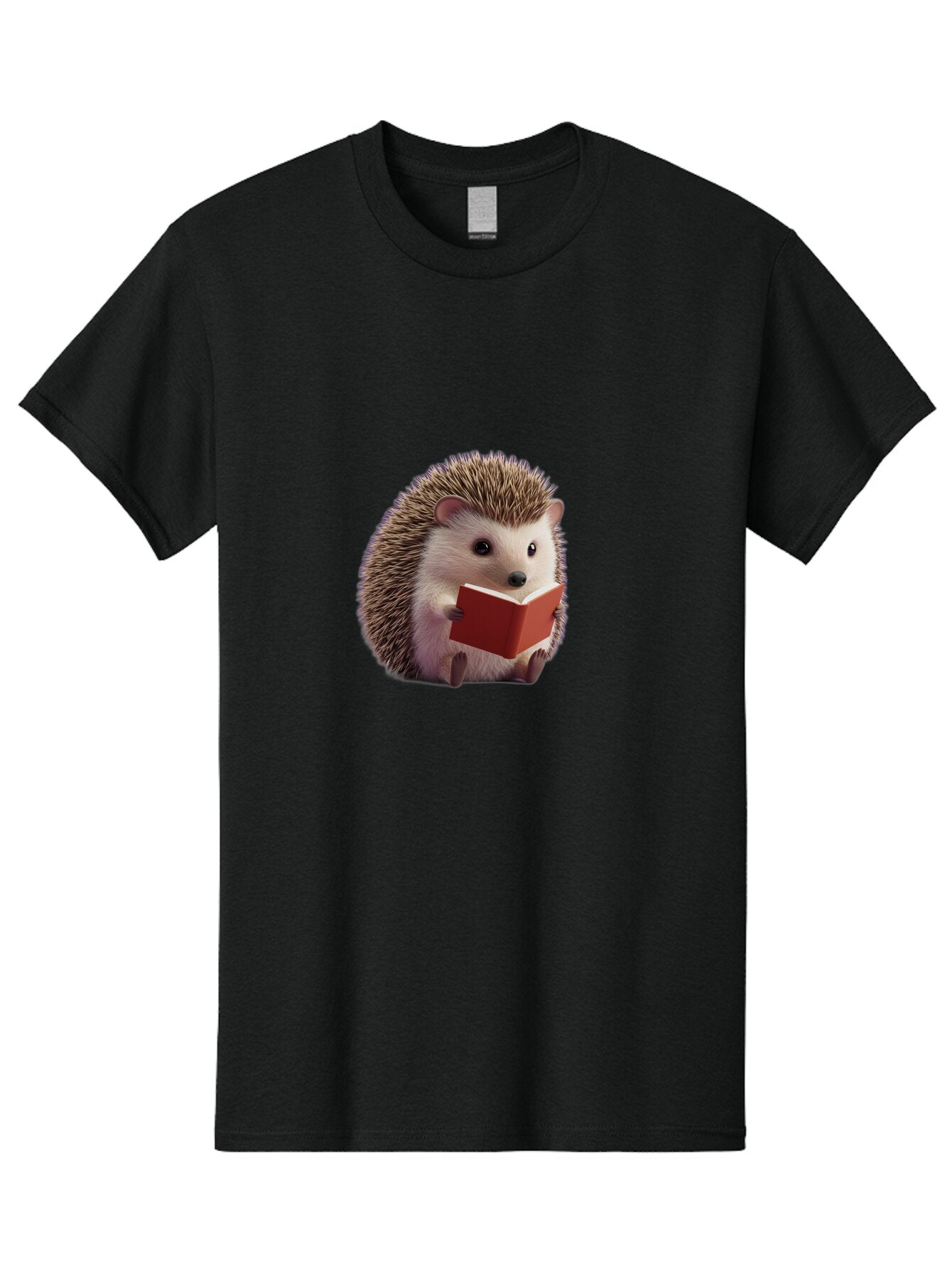 Hedgehog-Reading-7 Men'S Graphic Tee, 100% Cotton, Comfortable Casual Summer Wear, Machine Washable, Vintage Camera, Old Camera, Antique Camera, Black Camera, Classic Photography, Photography Equipment, Nostalgic Device, Film Camera, Baq942 6